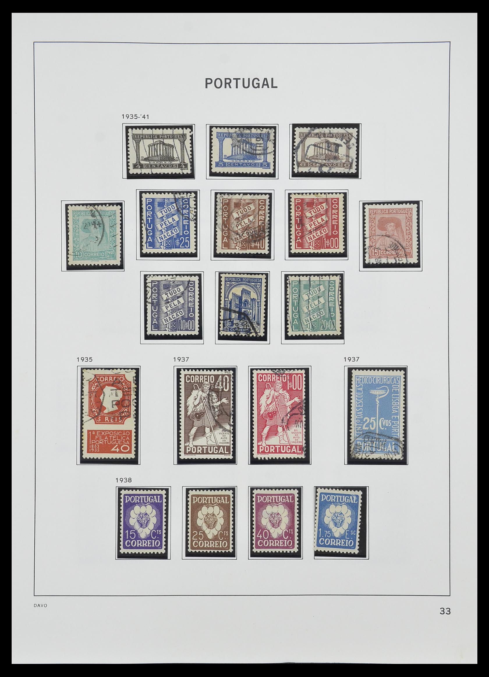 33491 032 - Postzegelverzameling 33491 Portugal 1853-2010.