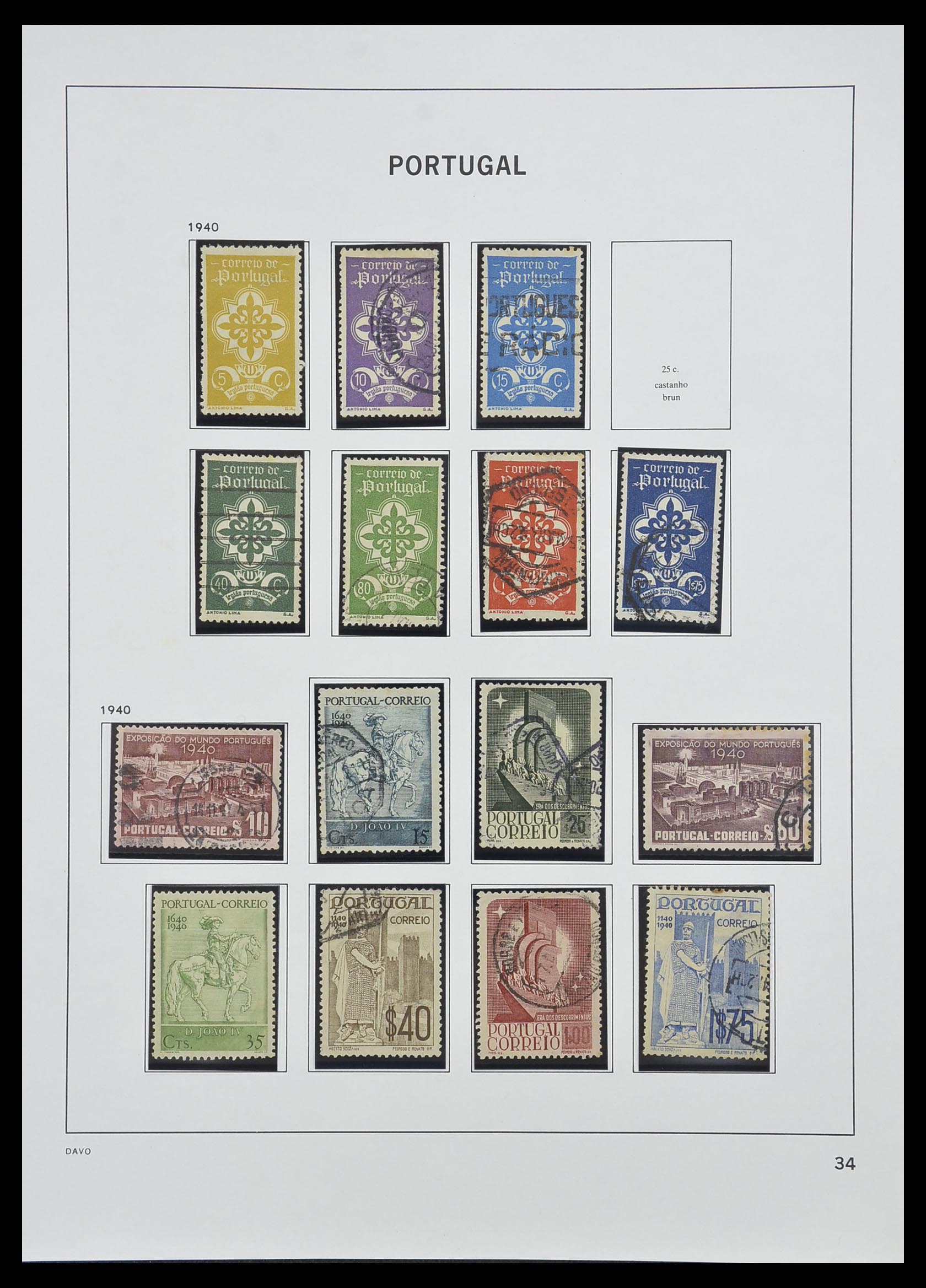 33491 033 - Postzegelverzameling 33491 Portugal 1853-2010.