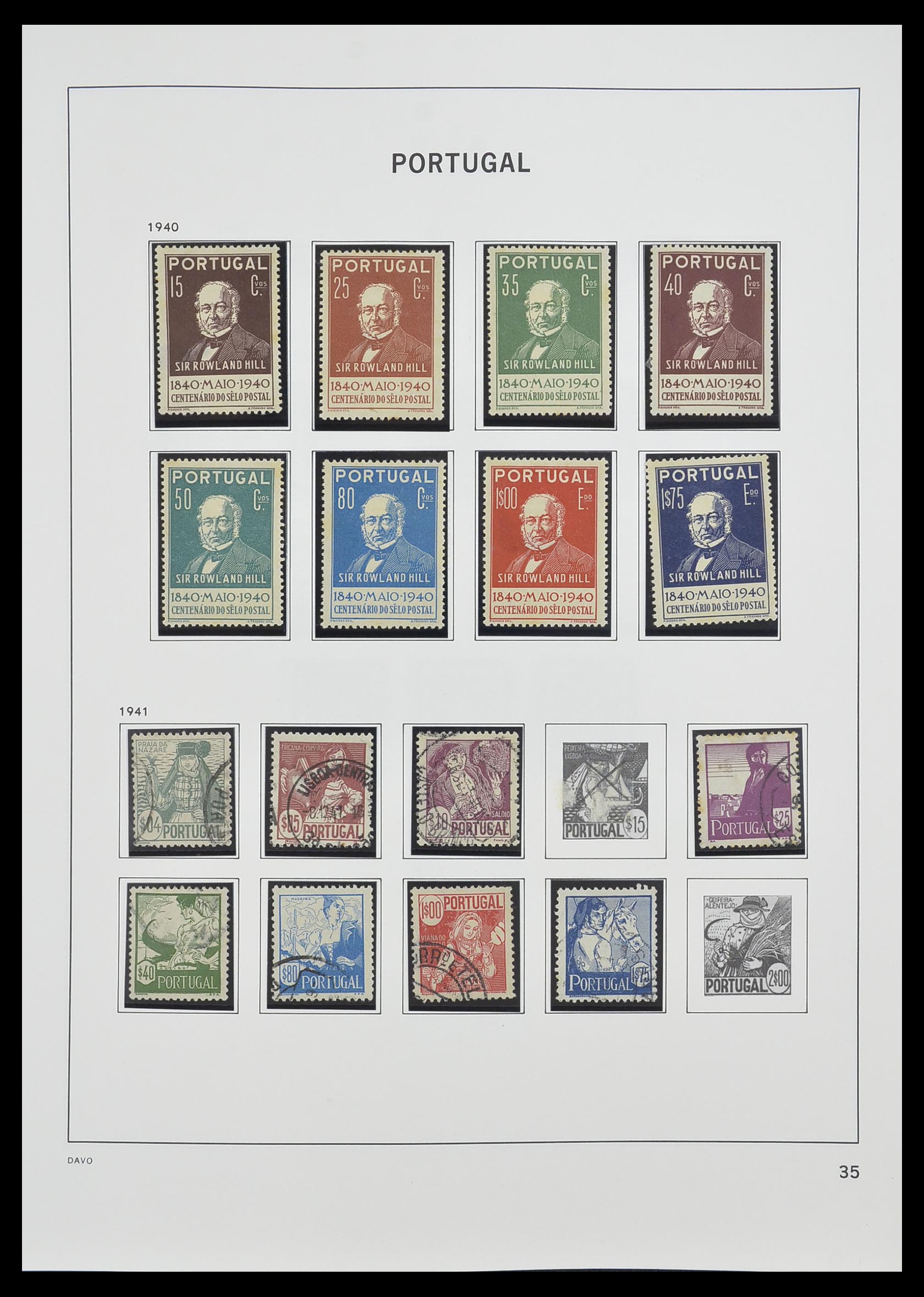 33491 034 - Postzegelverzameling 33491 Portugal 1853-2010.