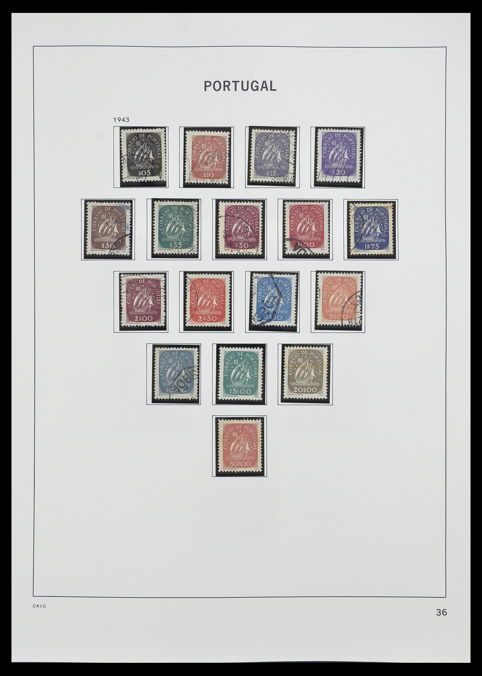 33491 035 - Postzegelverzameling 33491 Portugal 1853-2010.
