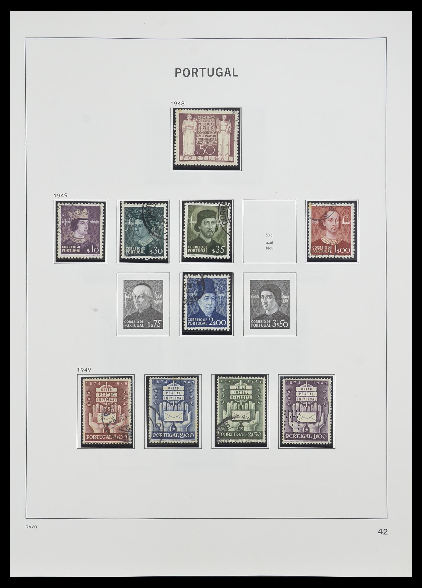 33491 041 - Postzegelverzameling 33491 Portugal 1853-2010.
