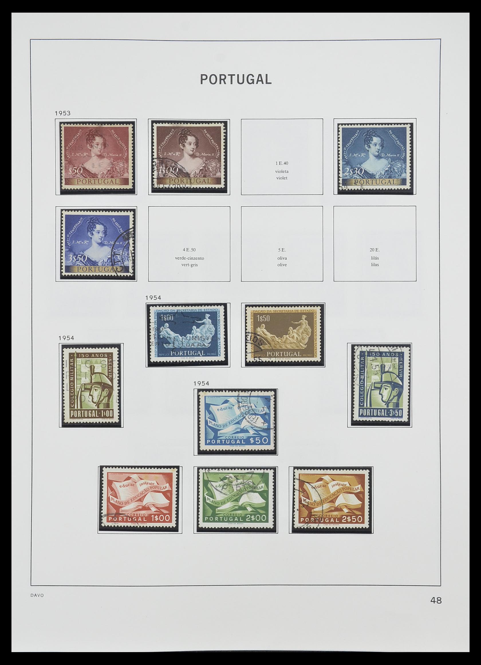33491 047 - Postzegelverzameling 33491 Portugal 1853-2010.