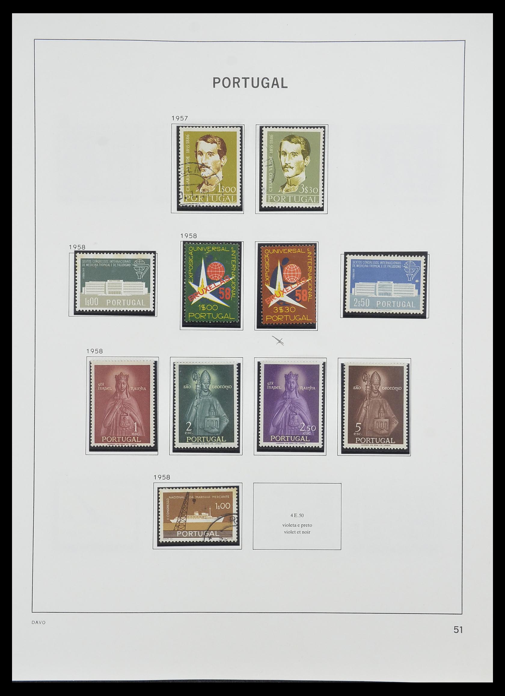 33491 050 - Postzegelverzameling 33491 Portugal 1853-2010.