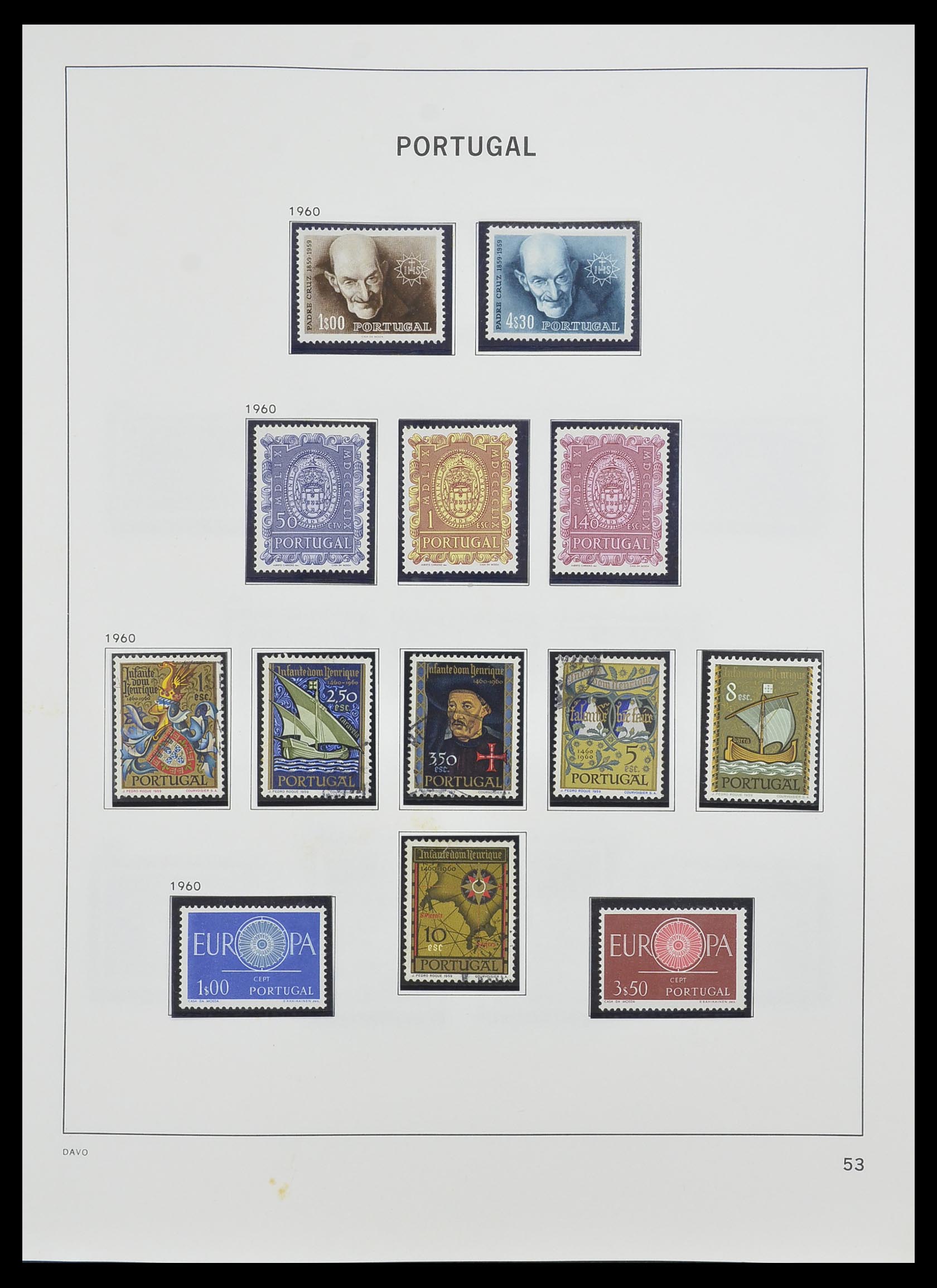 33491 052 - Postzegelverzameling 33491 Portugal 1853-2010.
