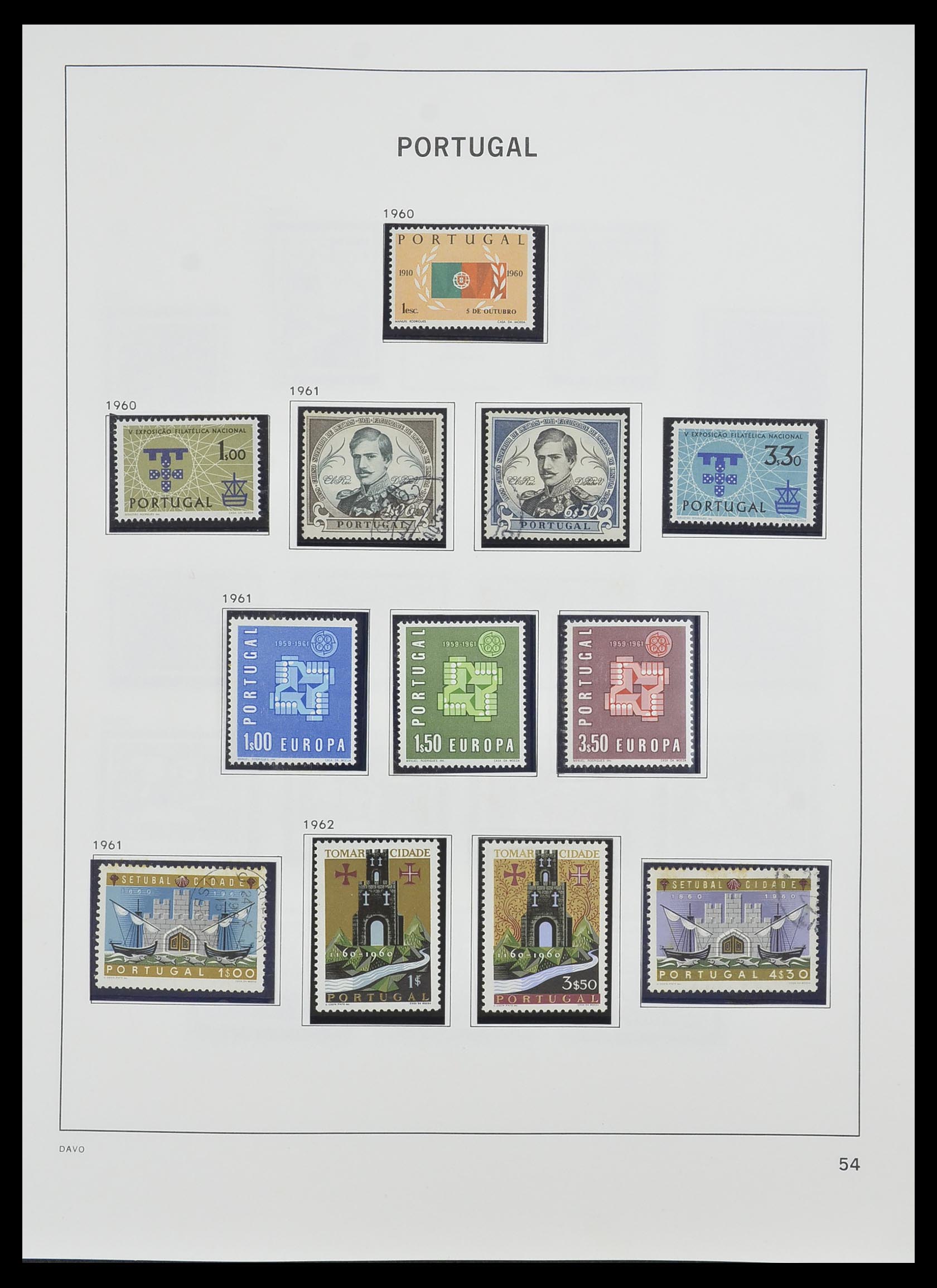 33491 053 - Postzegelverzameling 33491 Portugal 1853-2010.