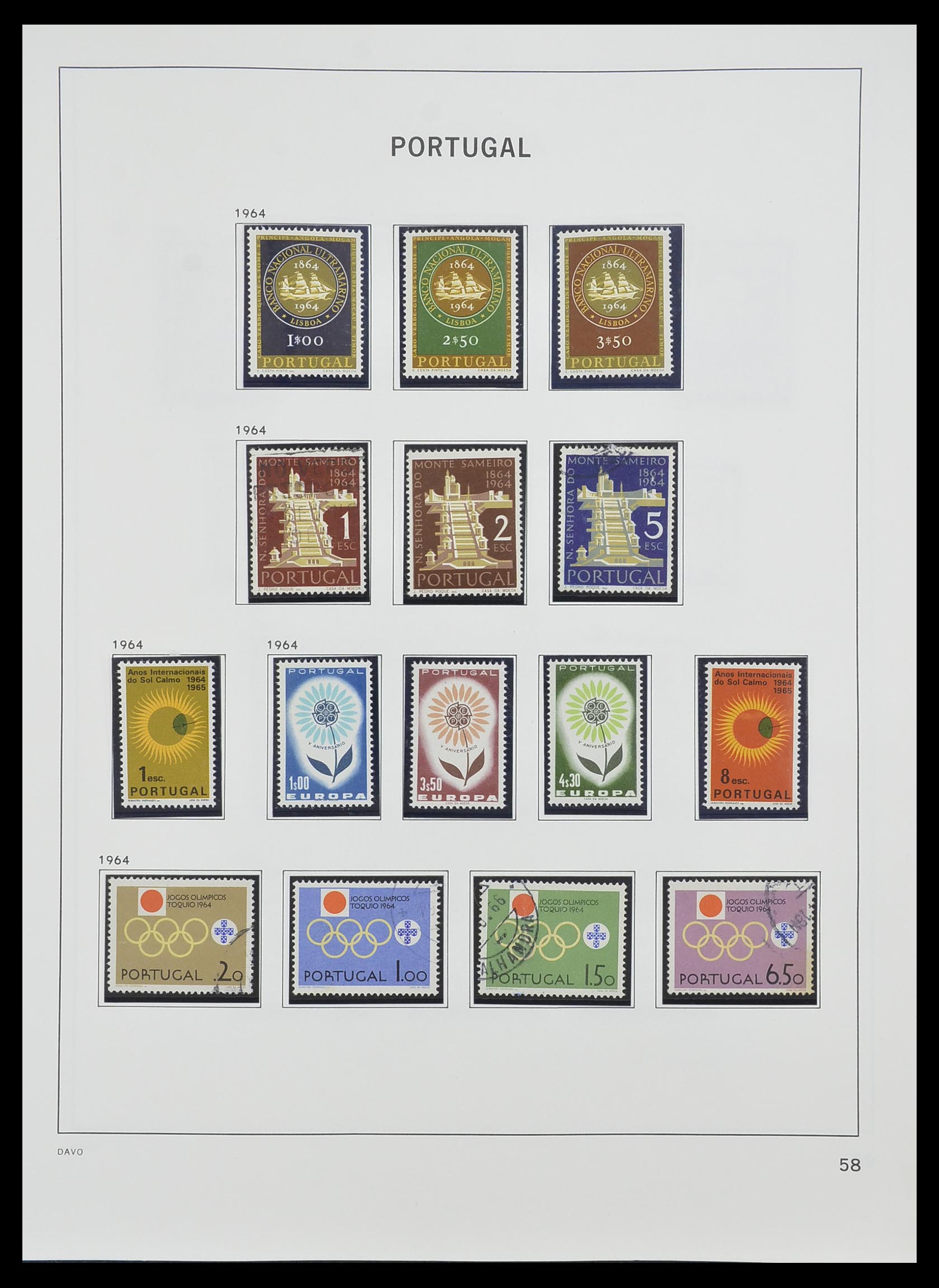 33491 057 - Postzegelverzameling 33491 Portugal 1853-2010.