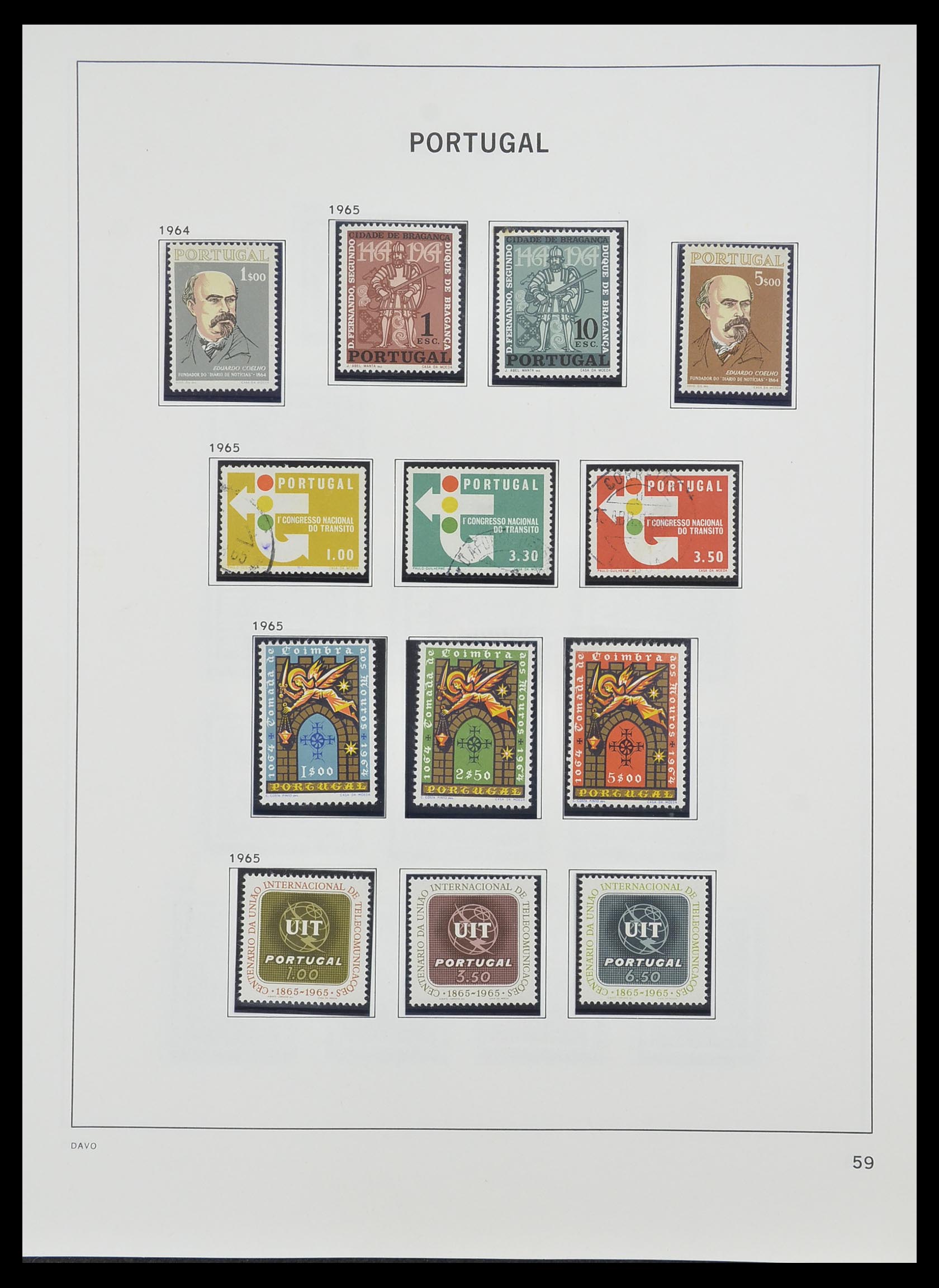 33491 058 - Postzegelverzameling 33491 Portugal 1853-2010.