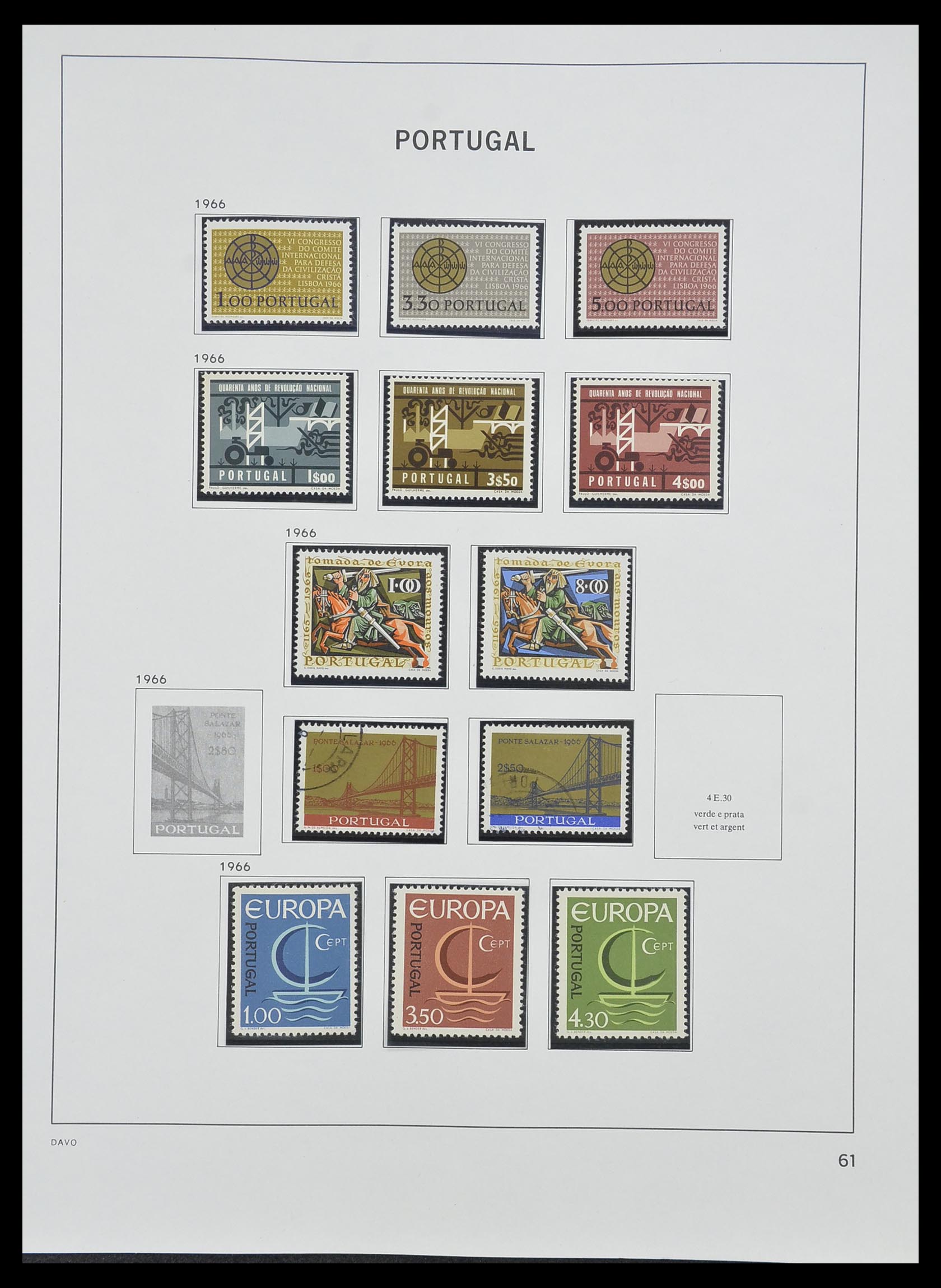 33491 060 - Postzegelverzameling 33491 Portugal 1853-2010.
