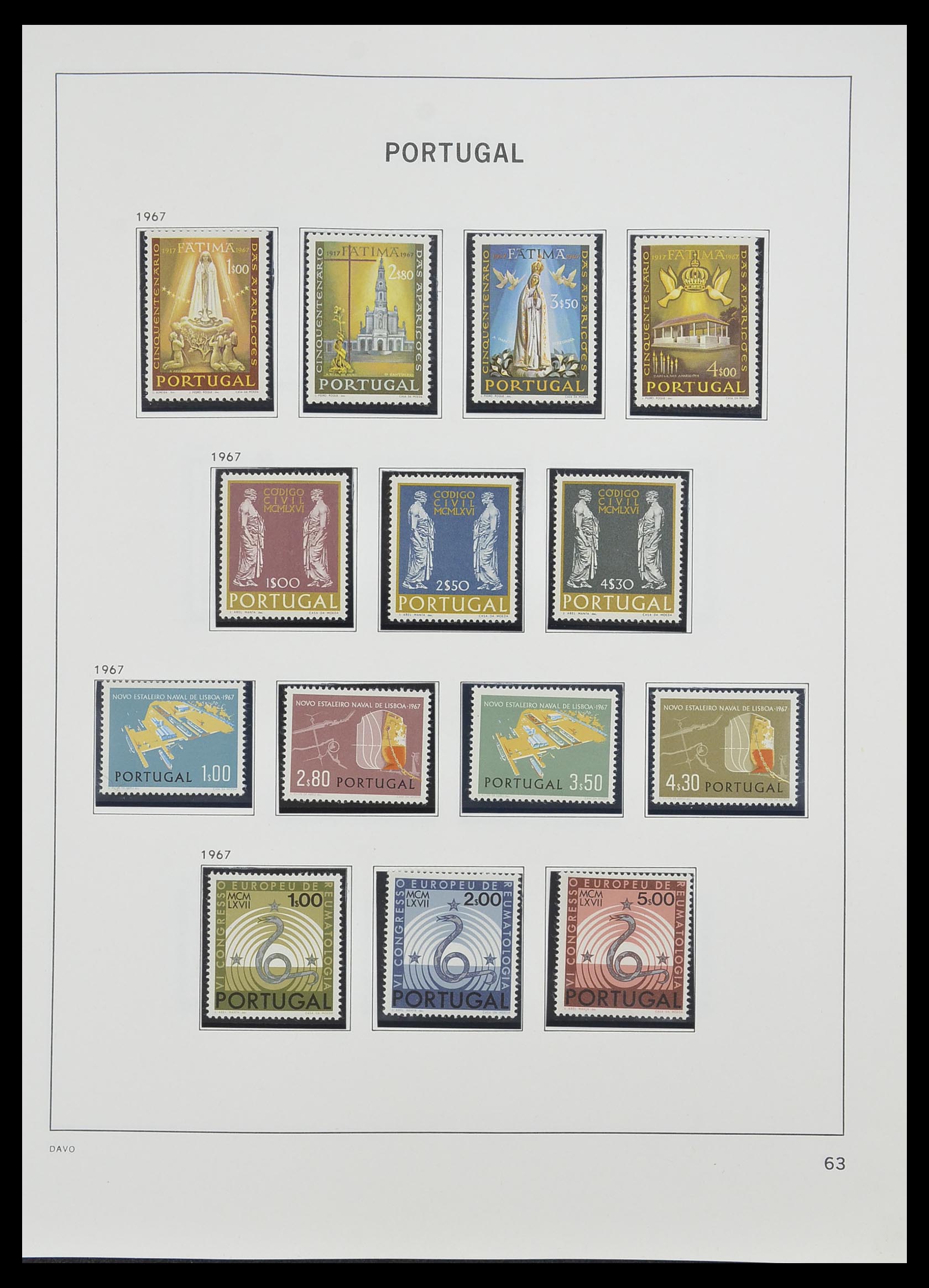 33491 062 - Postzegelverzameling 33491 Portugal 1853-2010.