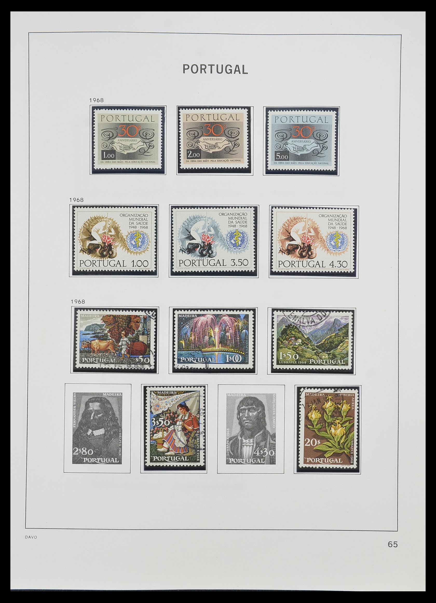33491 064 - Postzegelverzameling 33491 Portugal 1853-2010.