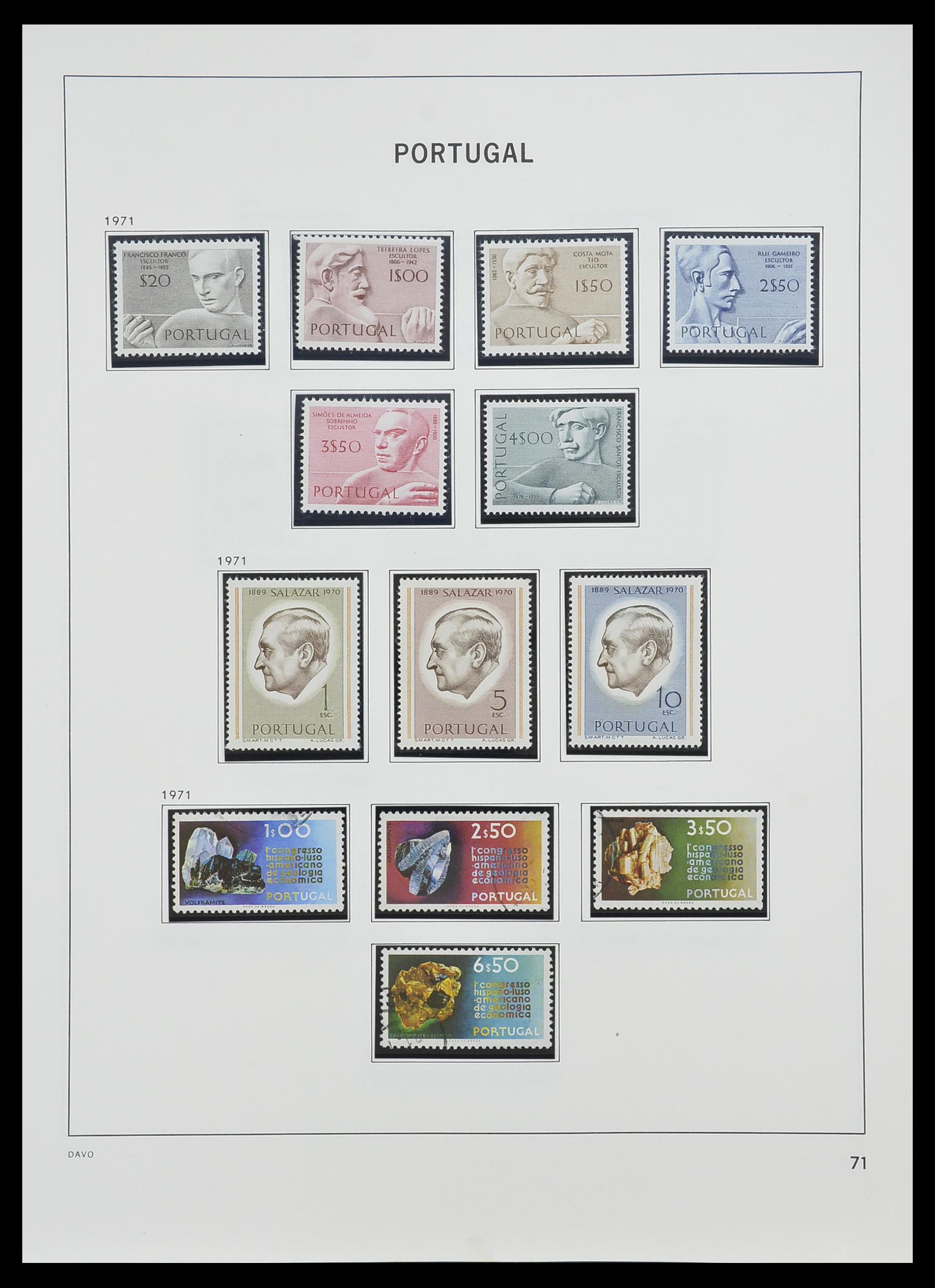 33491 070 - Postzegelverzameling 33491 Portugal 1853-2010.