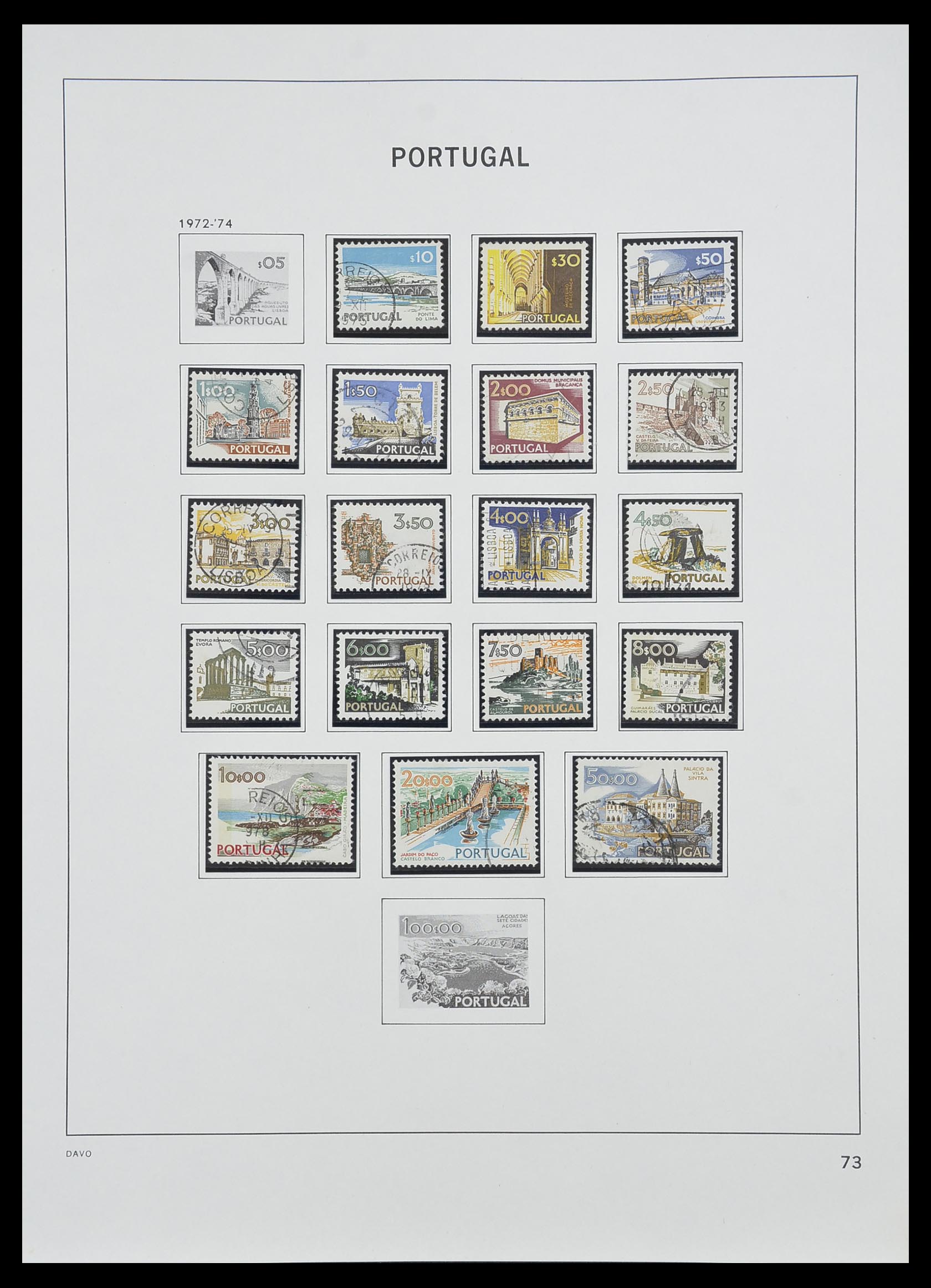 33491 072 - Postzegelverzameling 33491 Portugal 1853-2010.