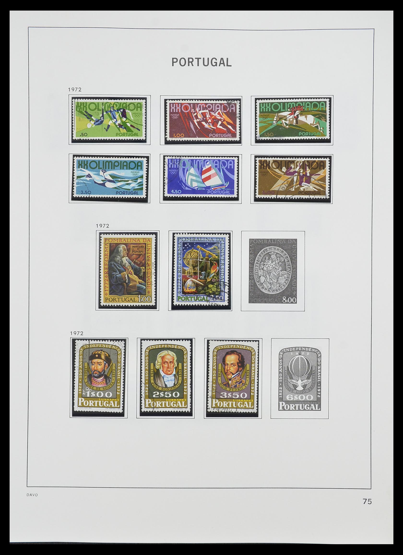 33491 074 - Postzegelverzameling 33491 Portugal 1853-2010.