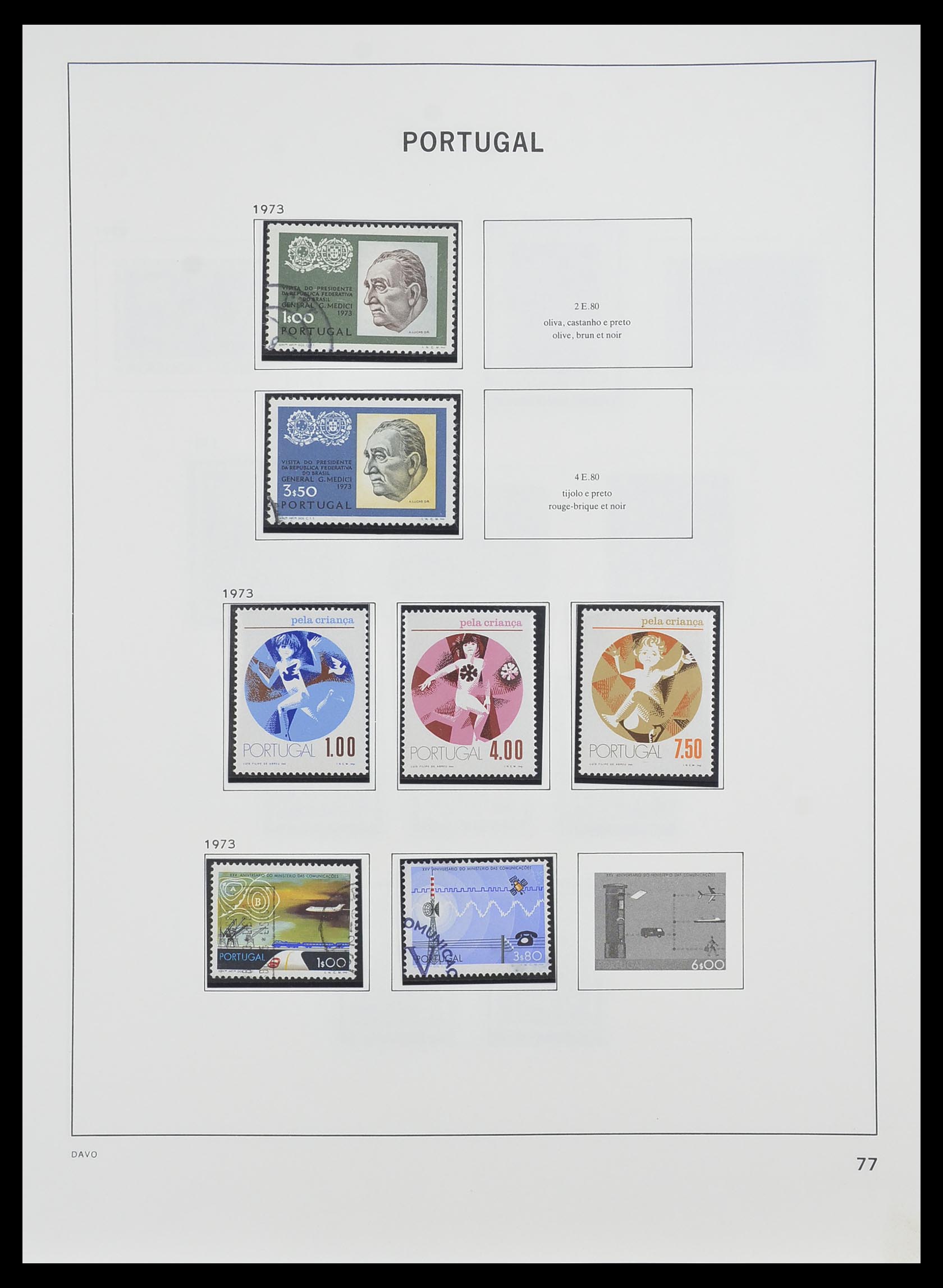 33491 076 - Postzegelverzameling 33491 Portugal 1853-2010.