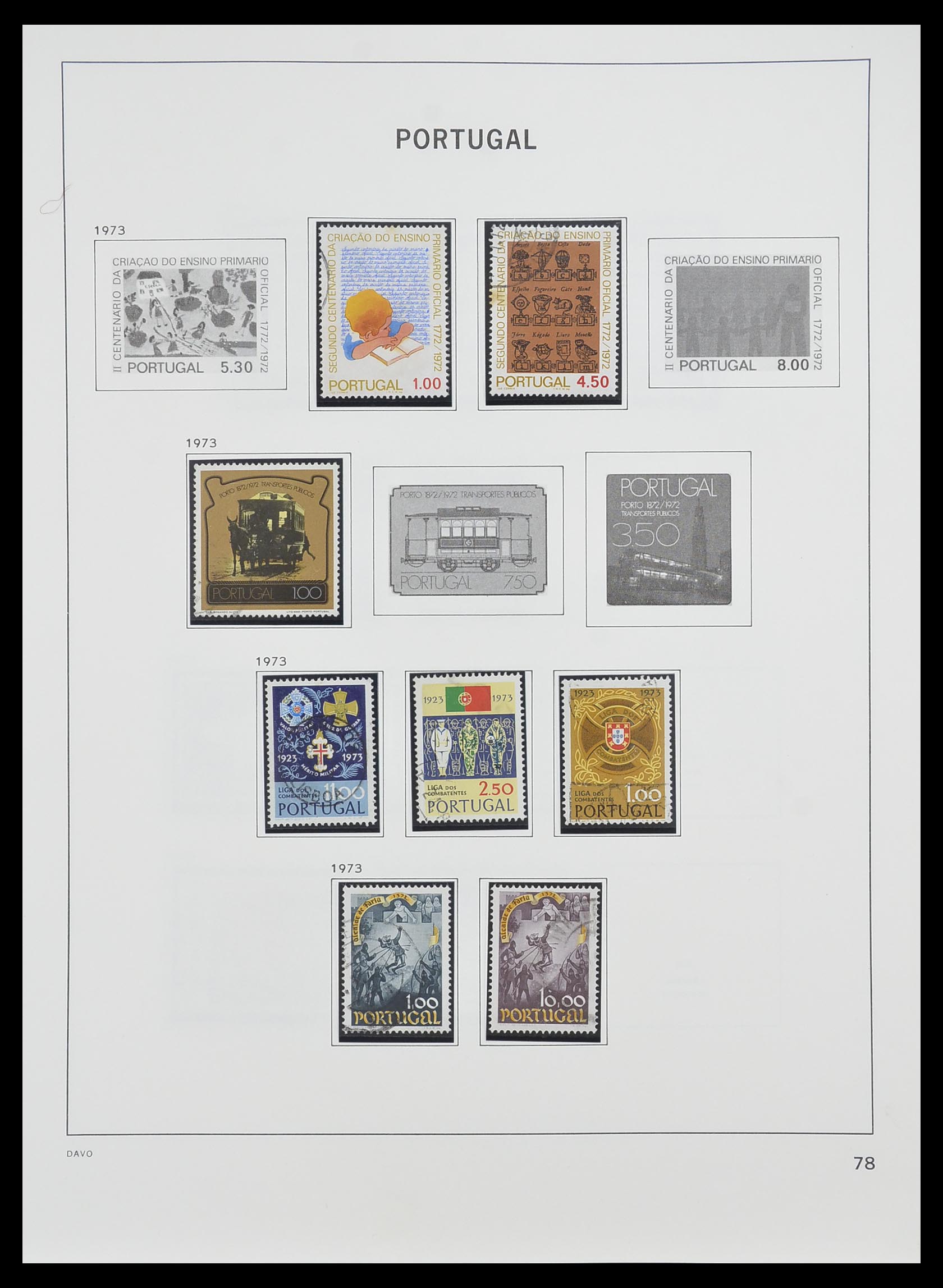 33491 077 - Postzegelverzameling 33491 Portugal 1853-2010.