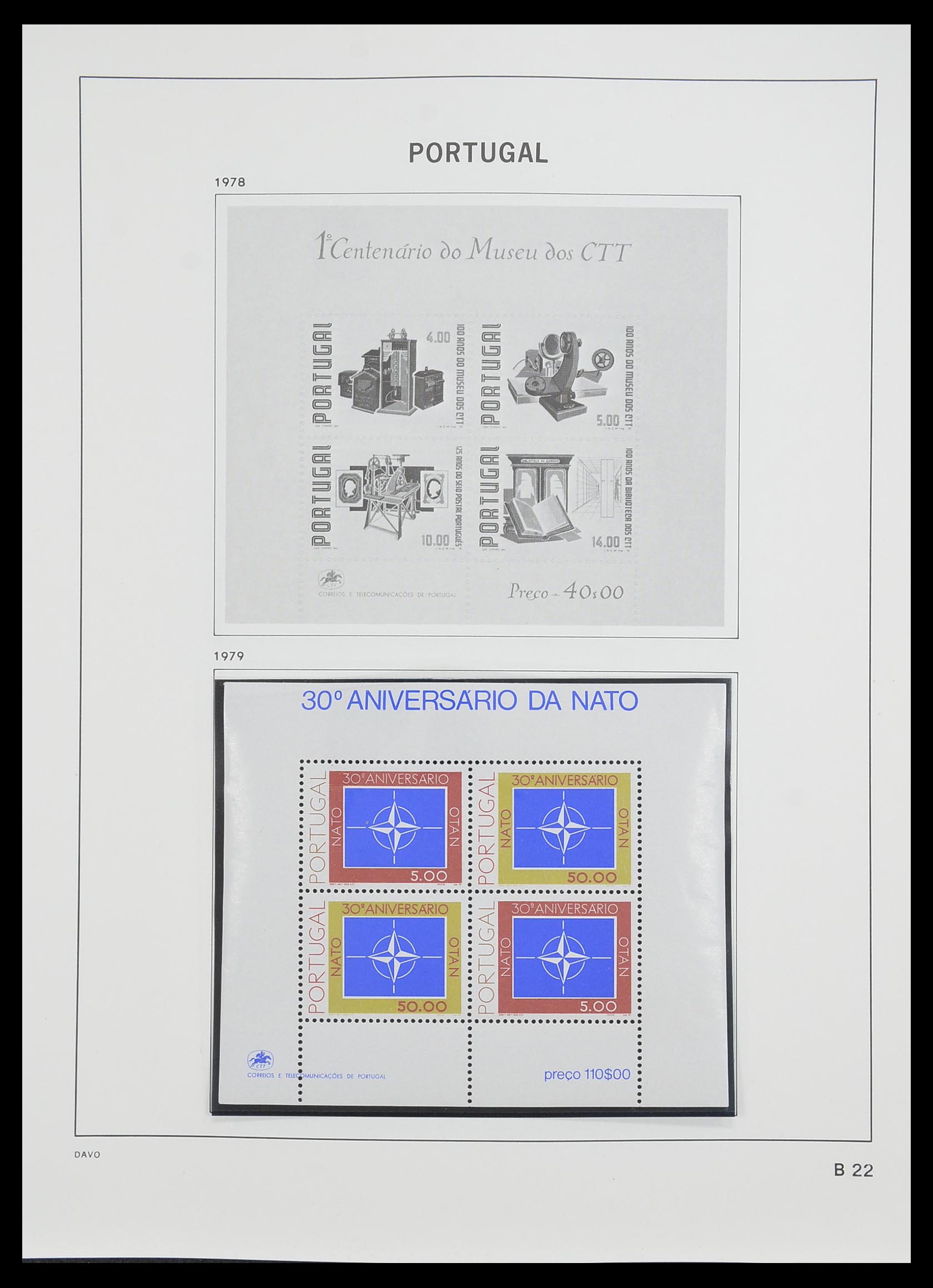 33491 093 - Postzegelverzameling 33491 Portugal 1853-2010.