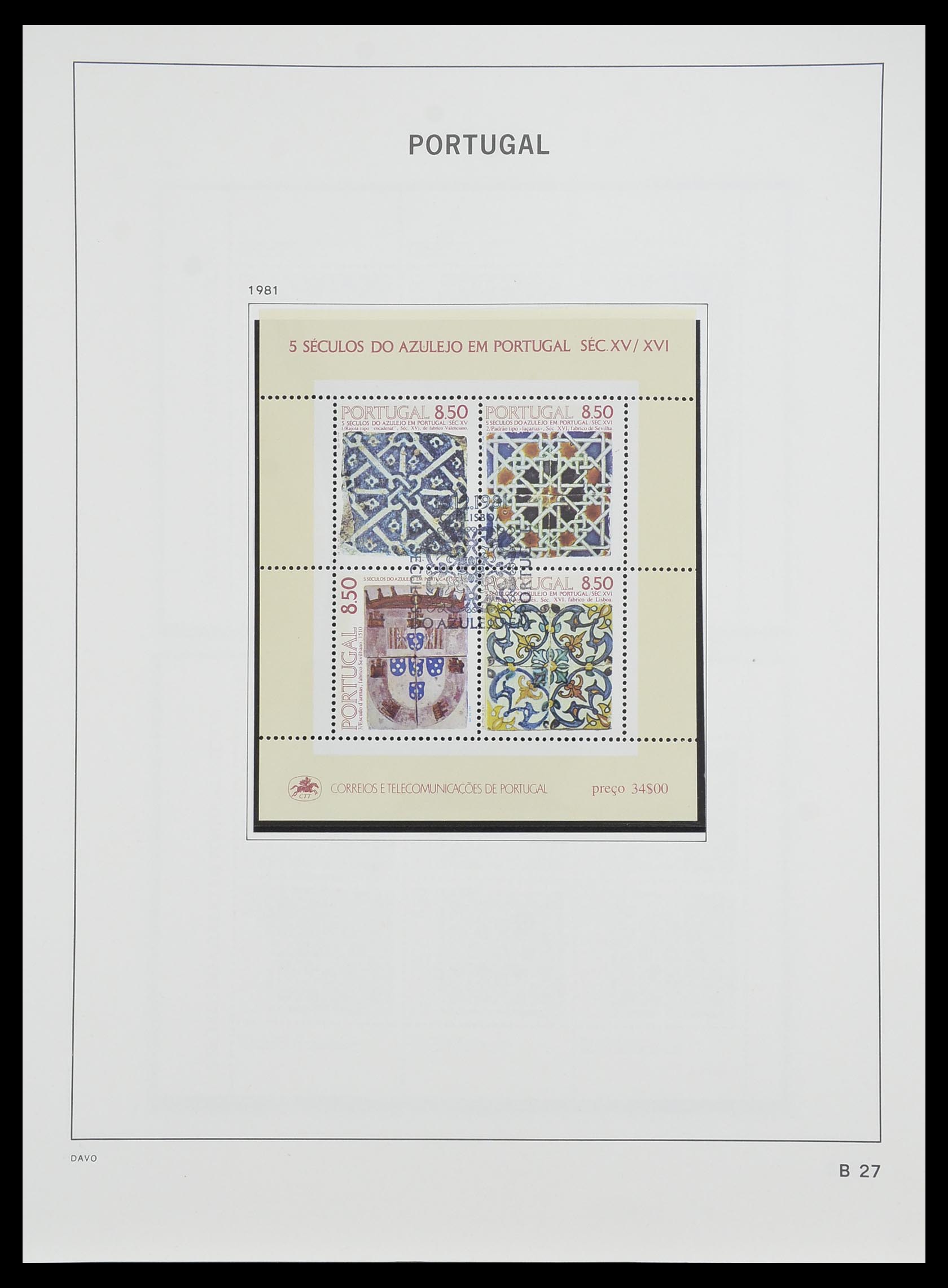 33491 097 - Postzegelverzameling 33491 Portugal 1853-2010.