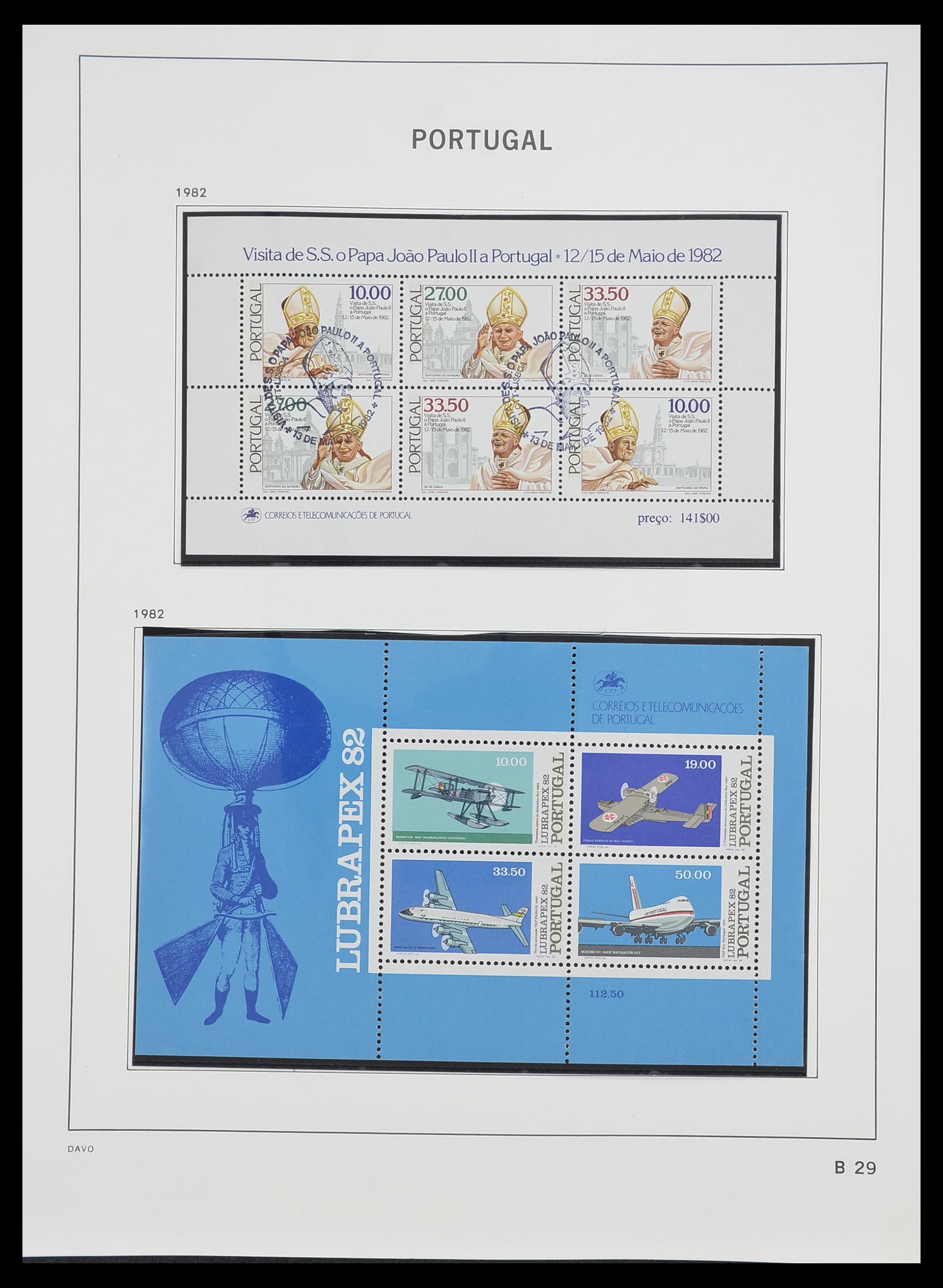33491 100 - Postzegelverzameling 33491 Portugal 1853-2010.