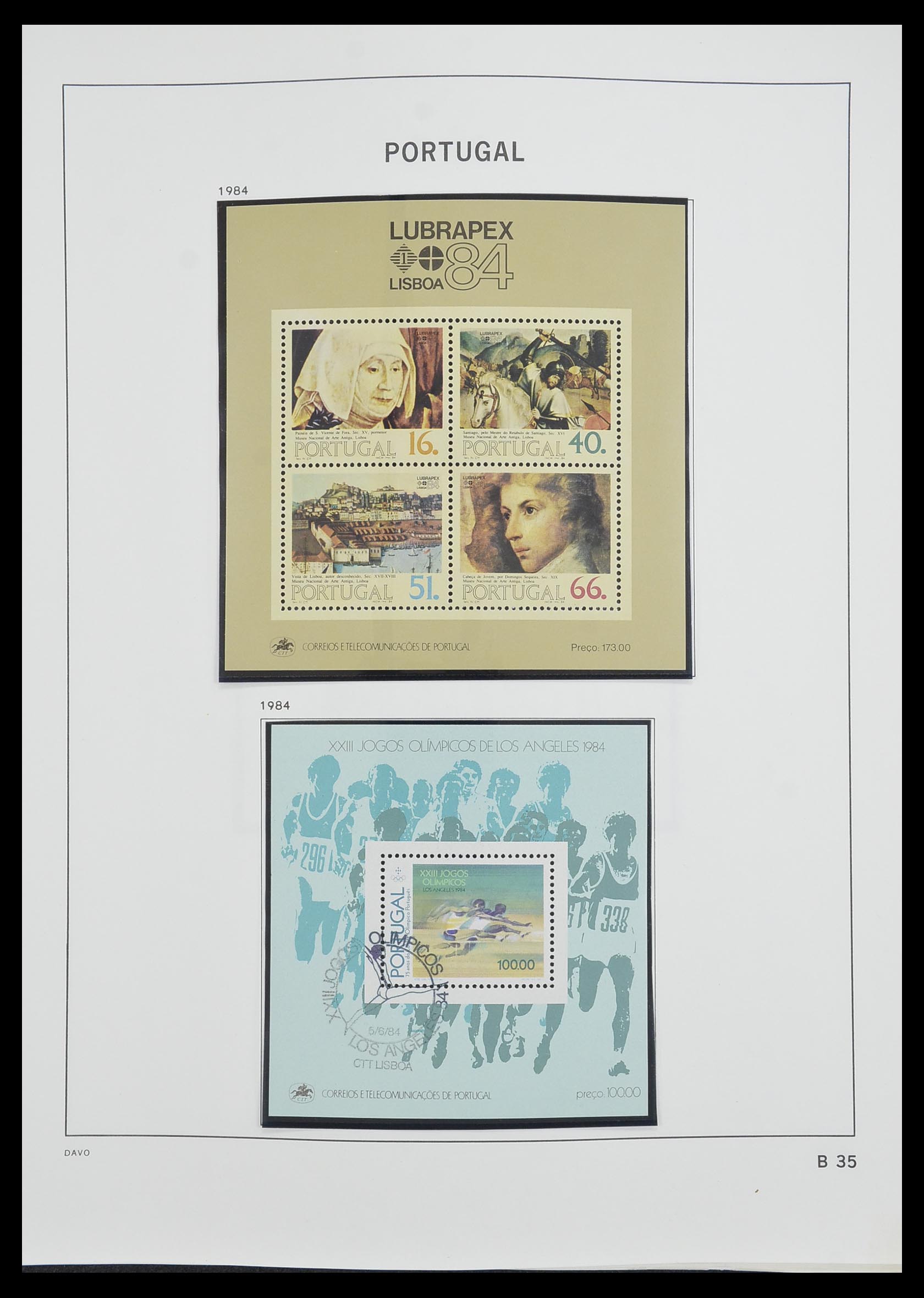 33491 104 - Postzegelverzameling 33491 Portugal 1853-2010.