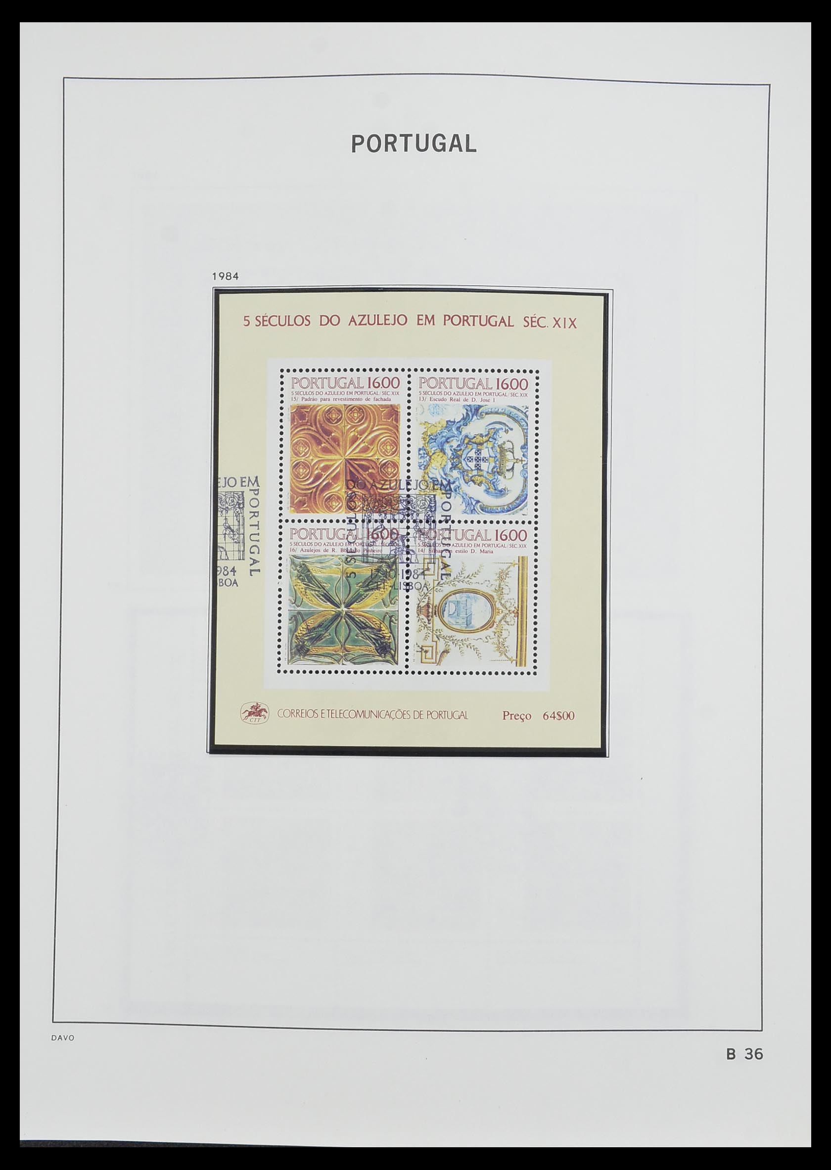 33491 105 - Postzegelverzameling 33491 Portugal 1853-2010.