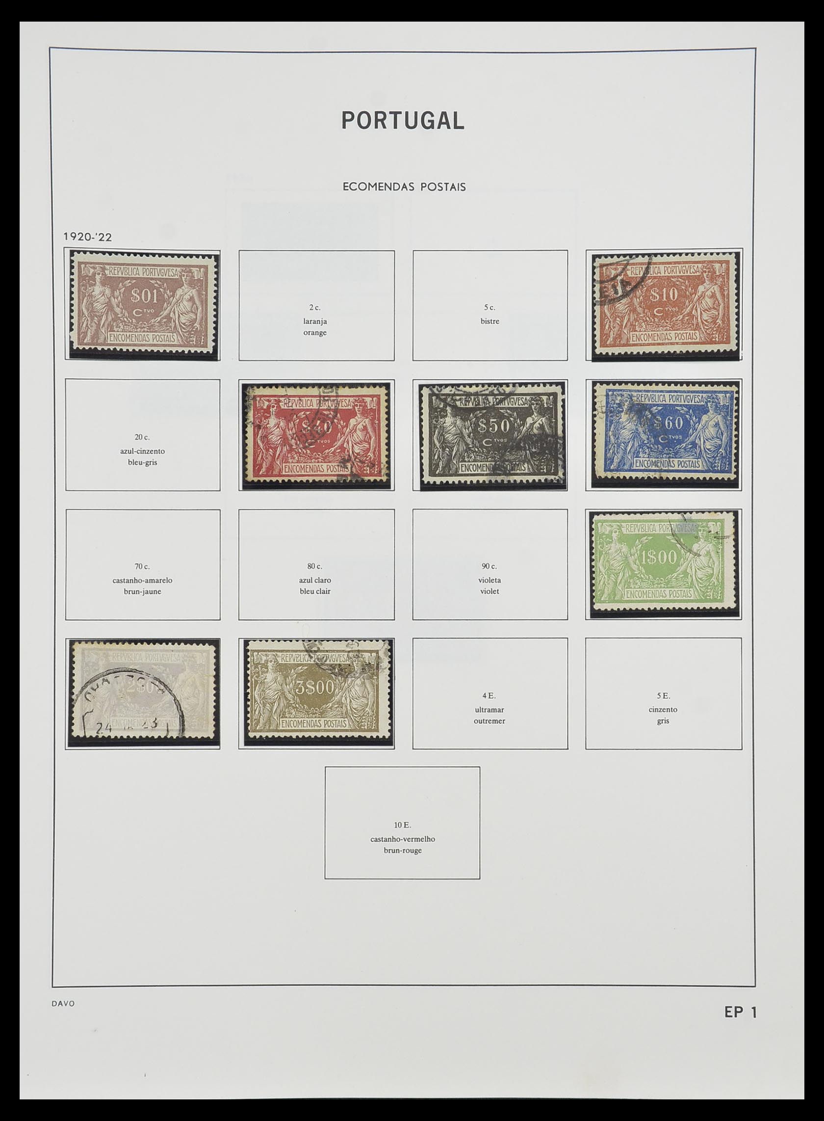 33491 134 - Postzegelverzameling 33491 Portugal 1853-2010.