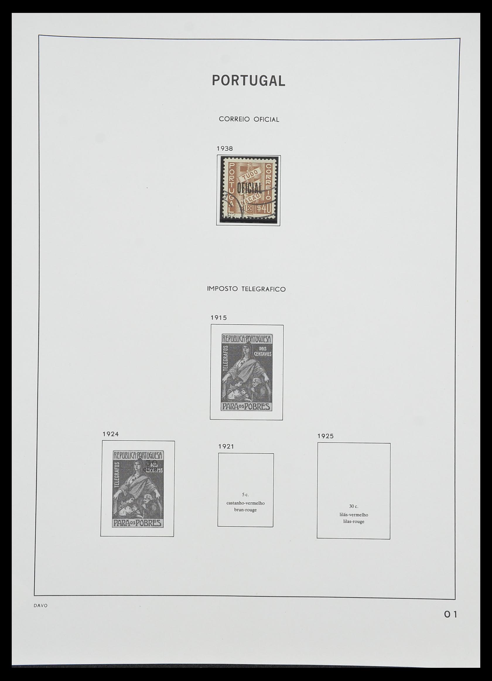 33491 140 - Postzegelverzameling 33491 Portugal 1853-2010.