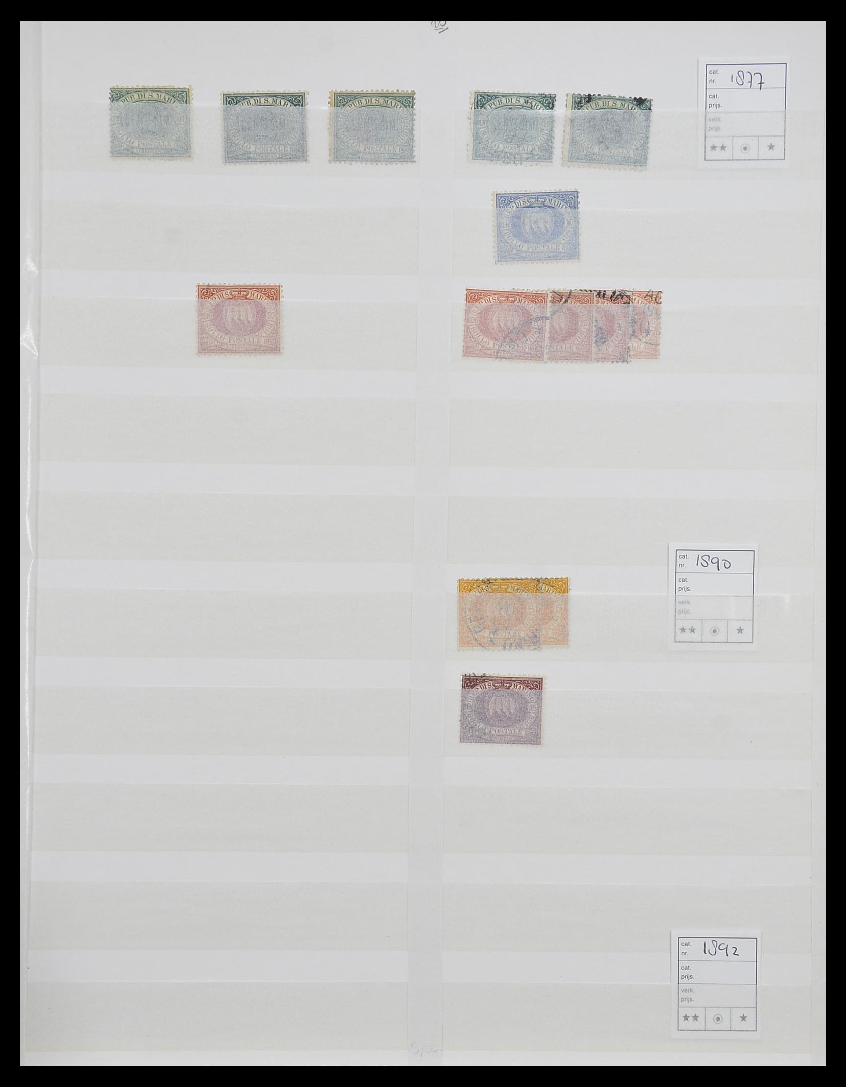 33492 001 - Postzegelverzameling 33492 San Marino 1877-1959.