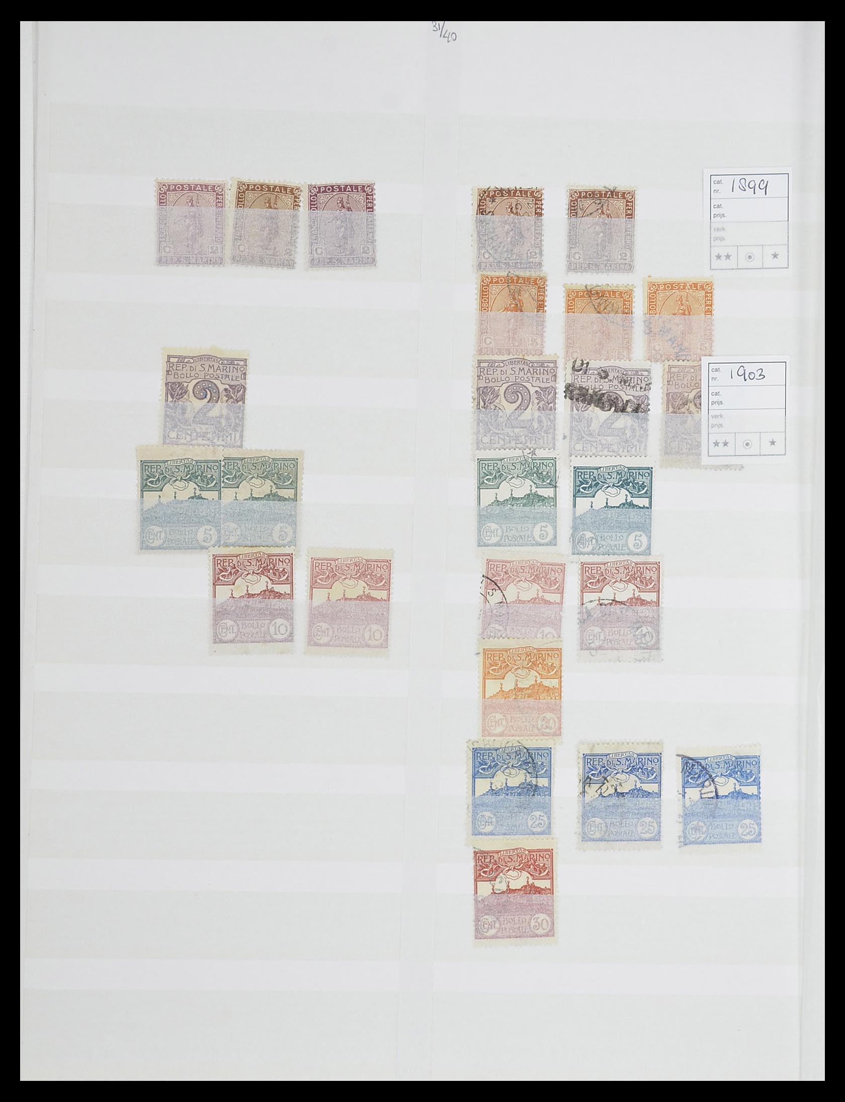 33492 004 - Postzegelverzameling 33492 San Marino 1877-1959.