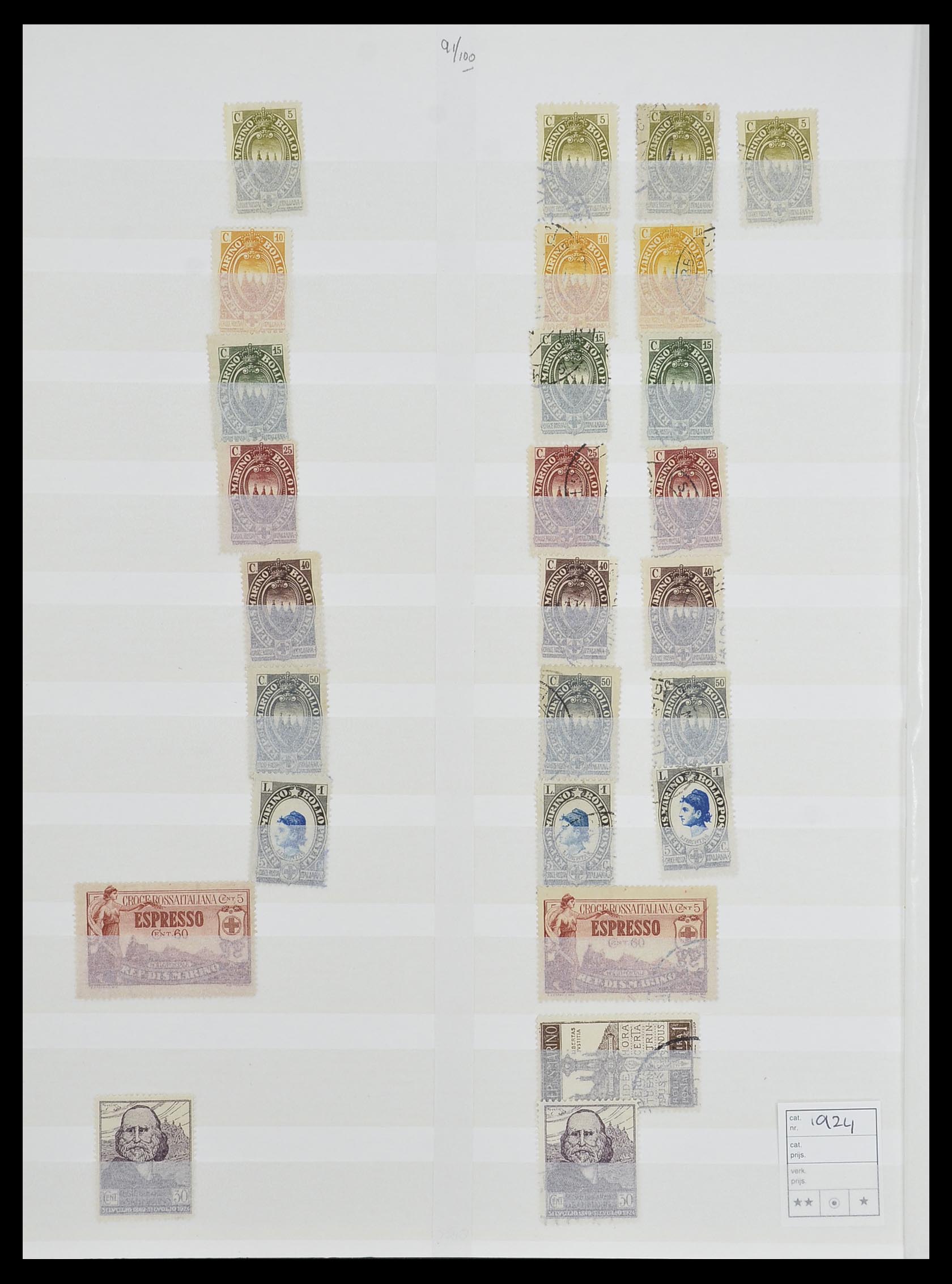 33492 010 - Postzegelverzameling 33492 San Marino 1877-1959.