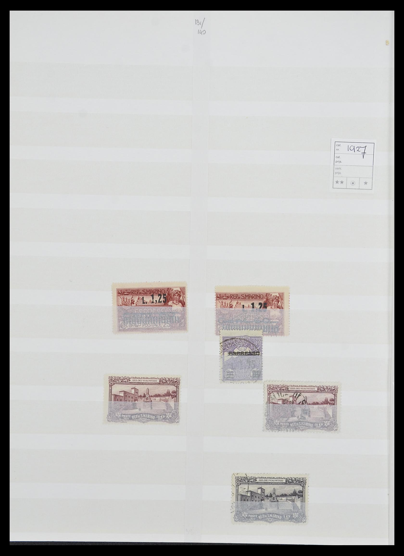 33492 014 - Stamp collection 33492 San Marino 1877-1959.