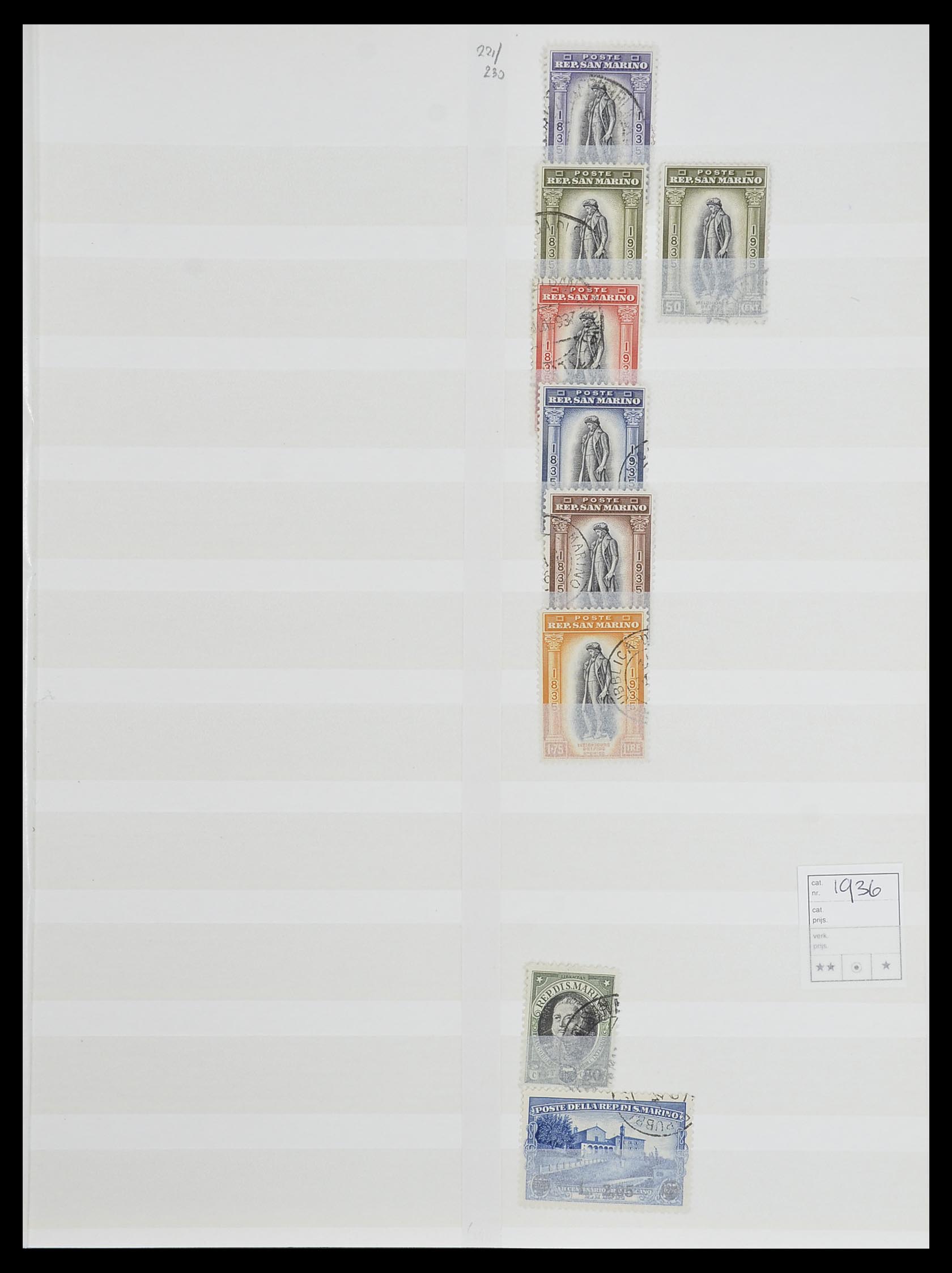 33492 023 - Postzegelverzameling 33492 San Marino 1877-1959.
