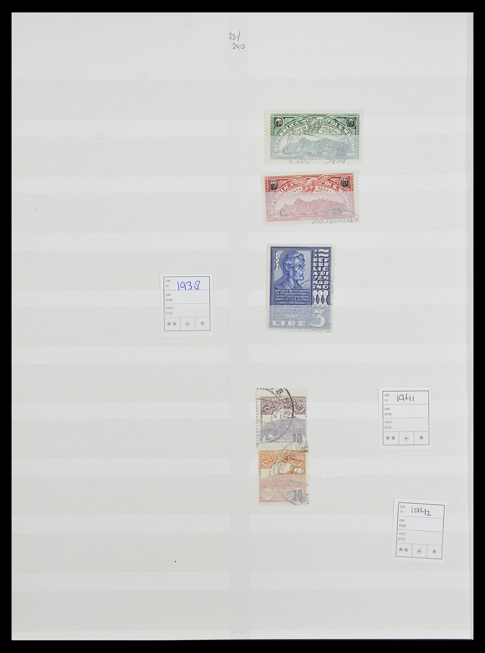 33492 024 - Postzegelverzameling 33492 San Marino 1877-1959.