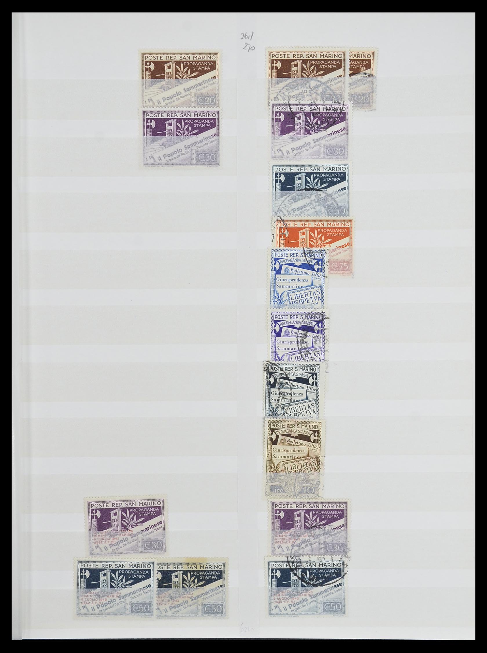 33492 027 - Stamp collection 33492 San Marino 1877-1959.