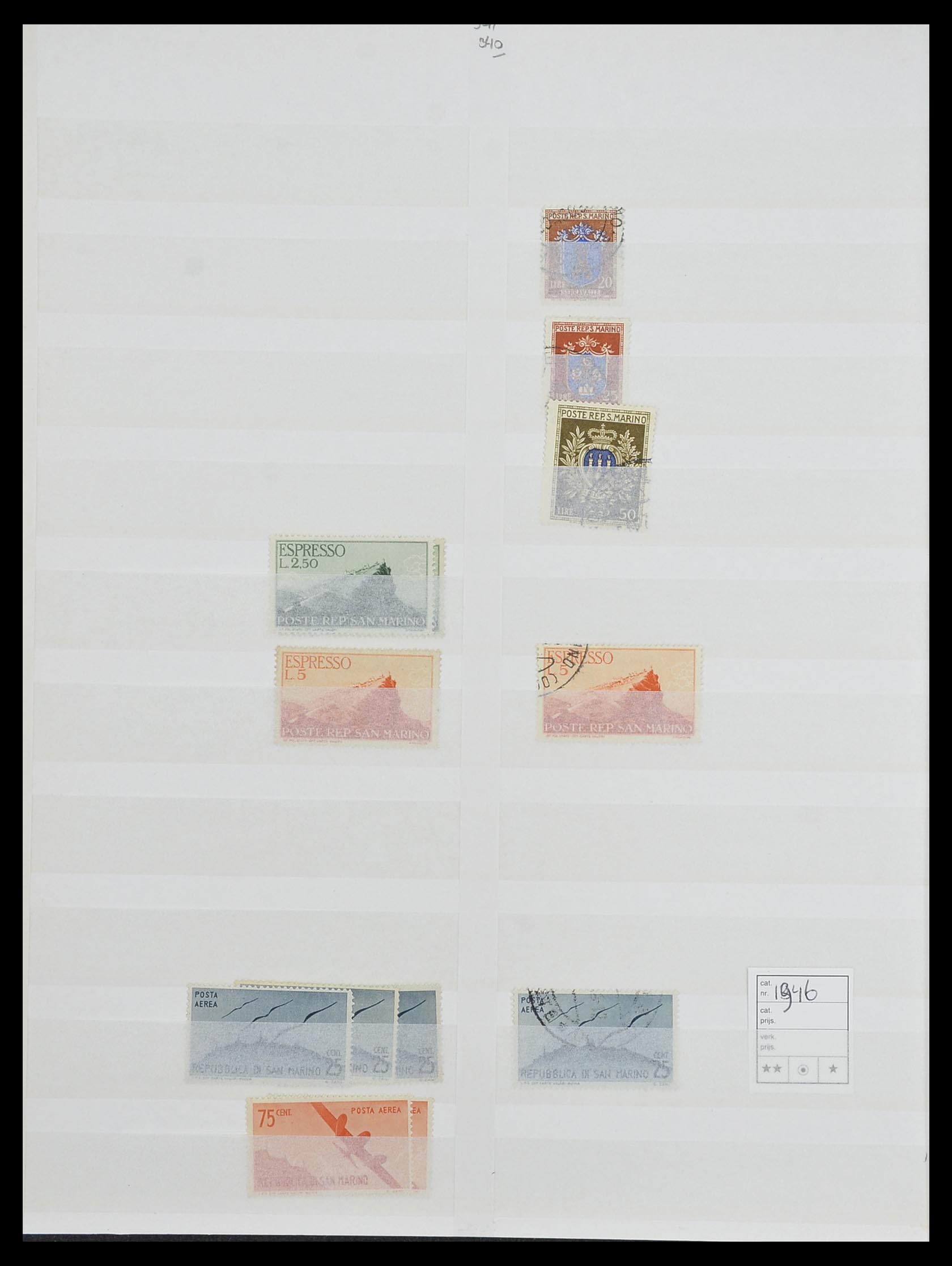 33492 034 - Postzegelverzameling 33492 San Marino 1877-1959.