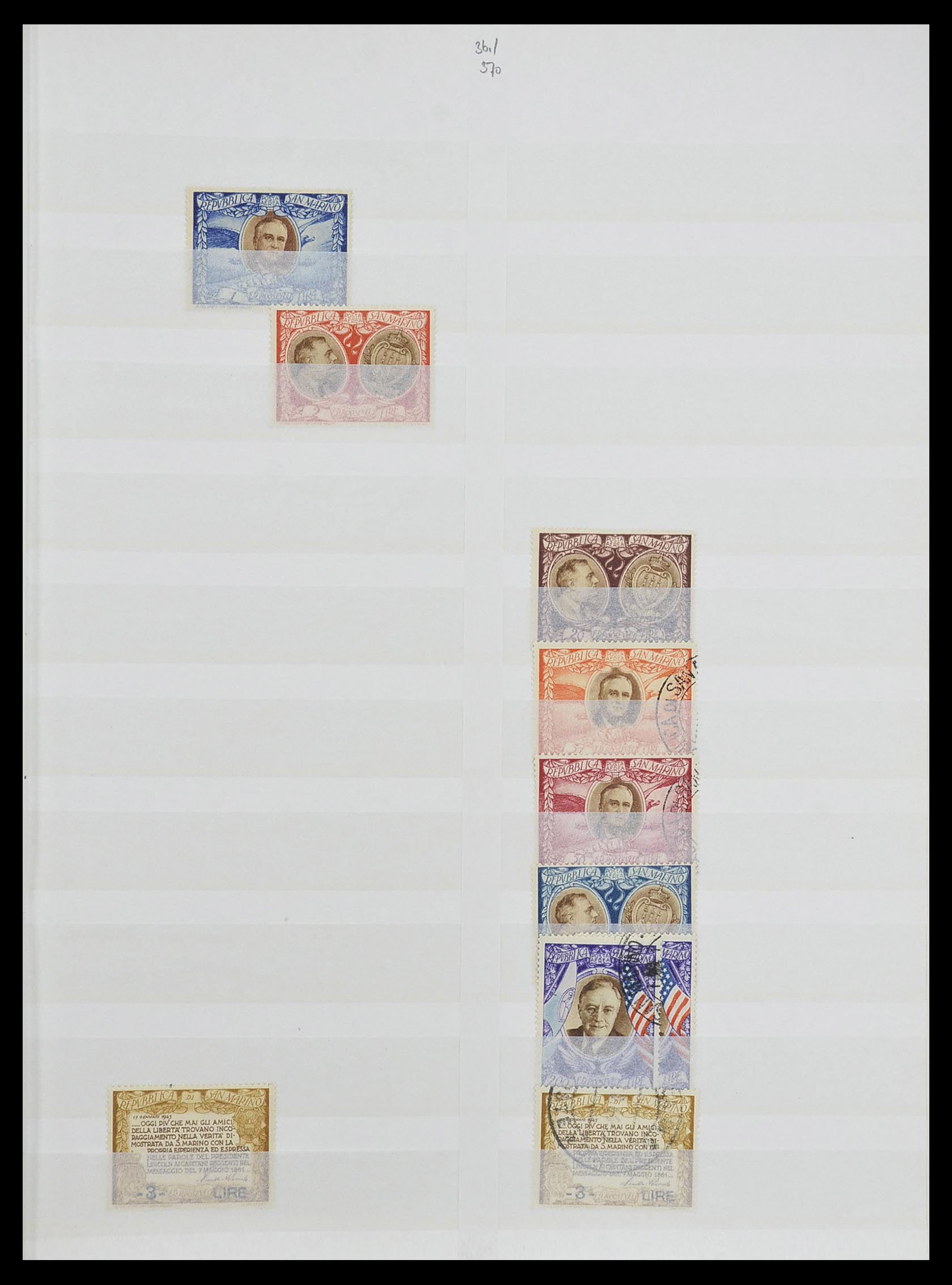 33492 037 - Postzegelverzameling 33492 San Marino 1877-1959.