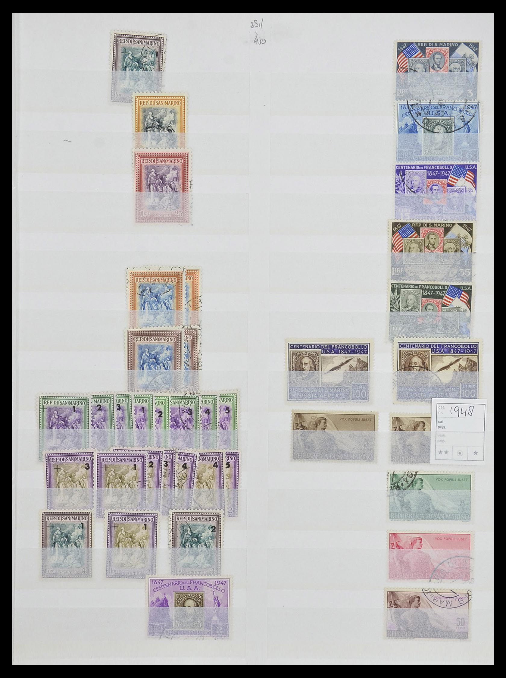 33492 039 - Stamp collection 33492 San Marino 1877-1959.