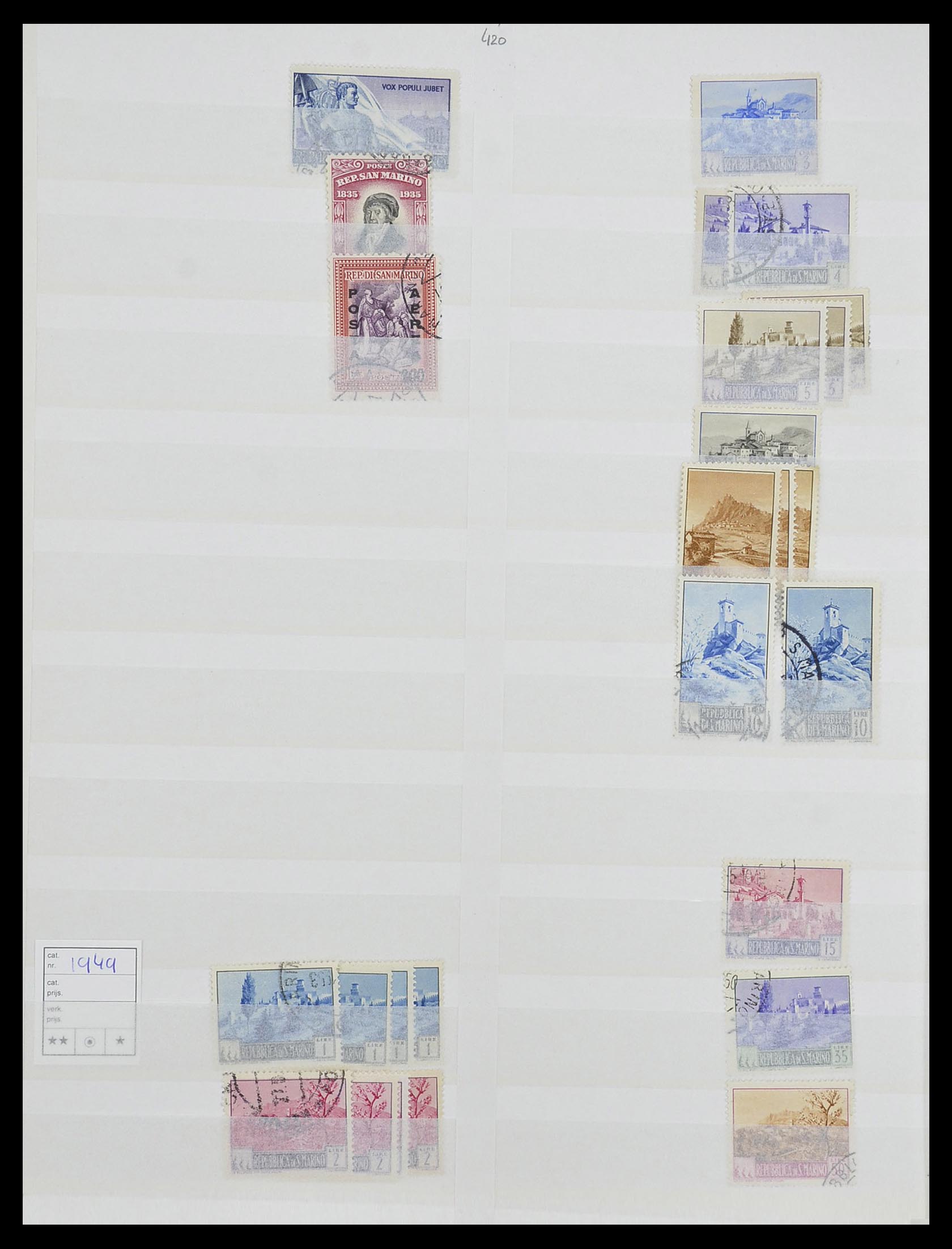 33492 040 - Postzegelverzameling 33492 San Marino 1877-1959.