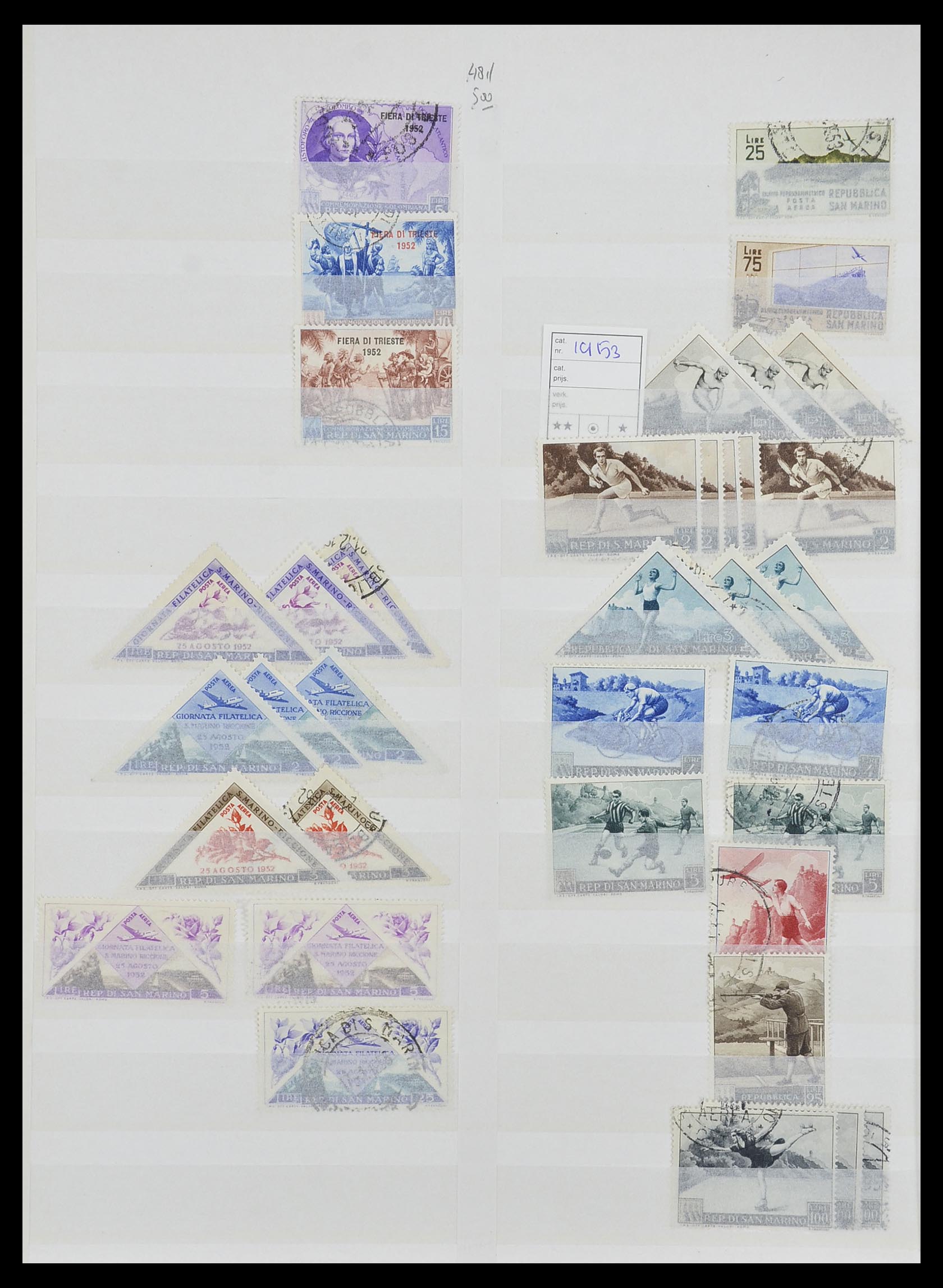33492 044 - Stamp collection 33492 San Marino 1877-1959.