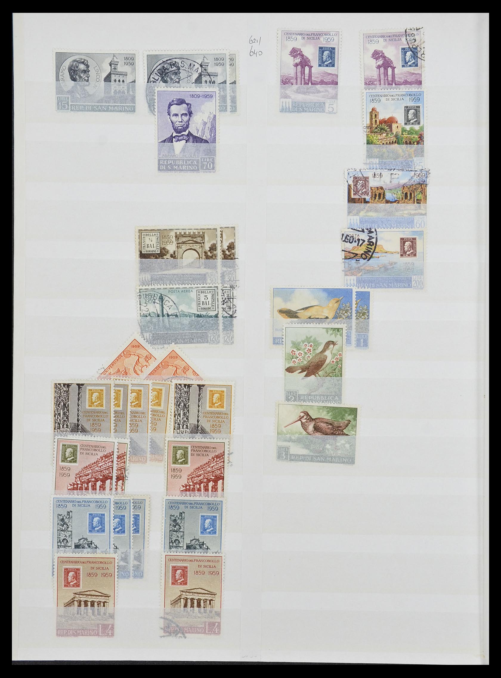 33492 051 - Stamp collection 33492 San Marino 1877-1959.