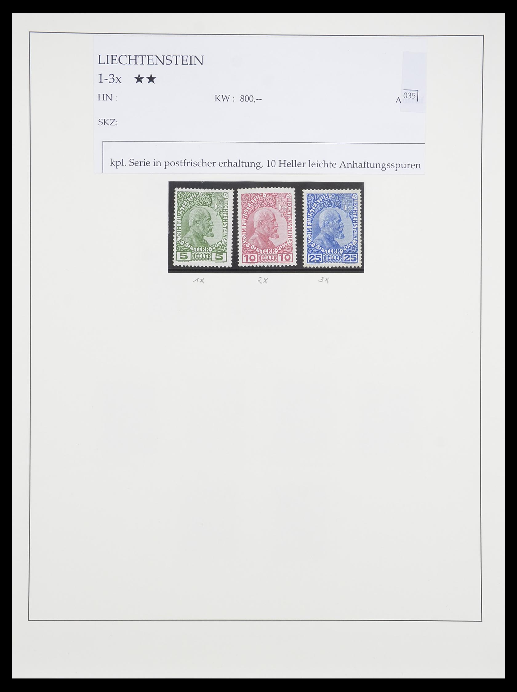 33493 001 - Stamp collection 33493 Liechtenstein 1912-2008.