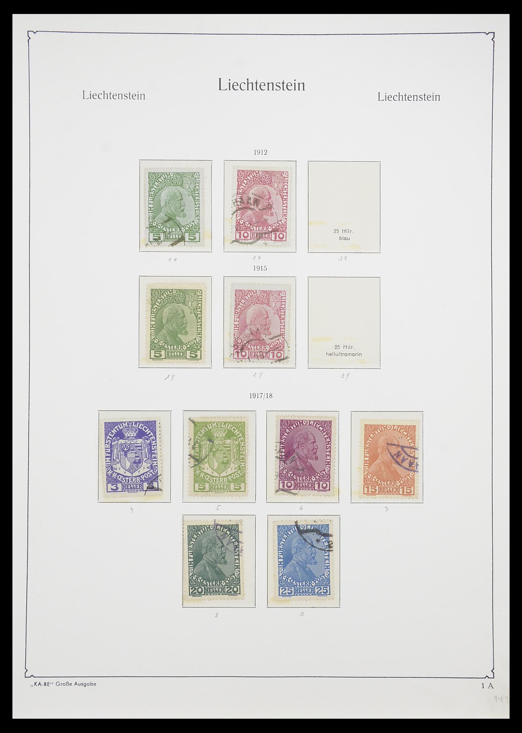 33493 002 - Postzegelverzameling 33493 Liechtenstein 1912-2008.