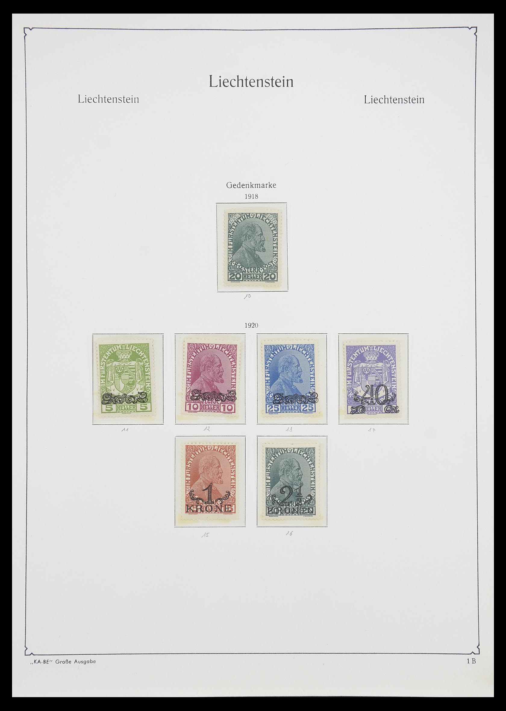 33493 003 - Postzegelverzameling 33493 Liechtenstein 1912-2008.