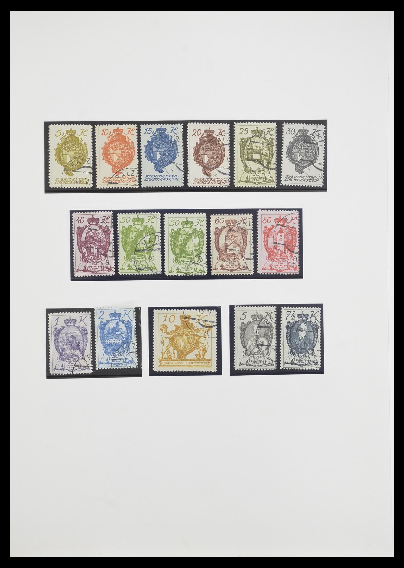 33493 005 - Postzegelverzameling 33493 Liechtenstein 1912-2008.