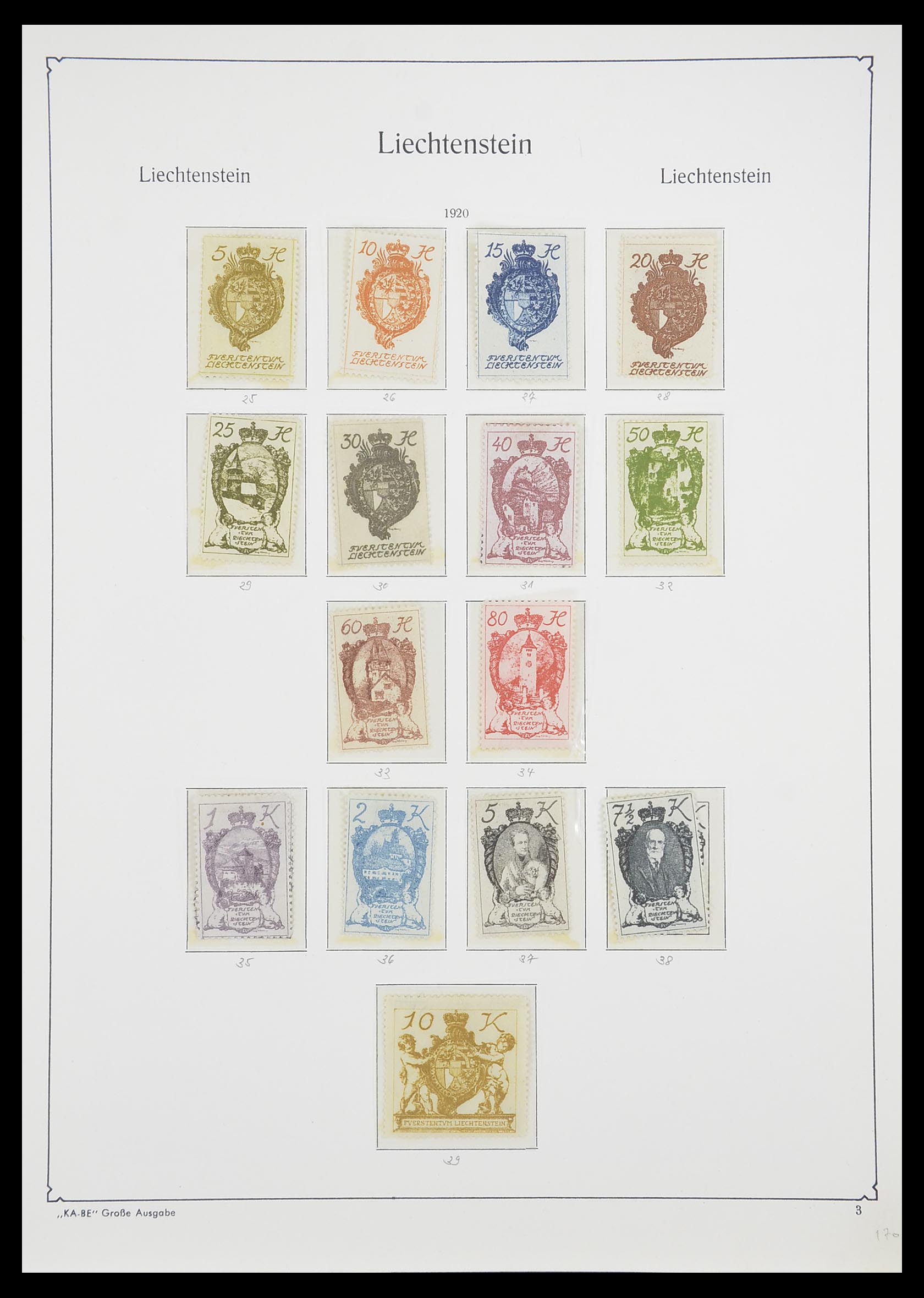 33493 006 - Stamp collection 33493 Liechtenstein 1912-2008.