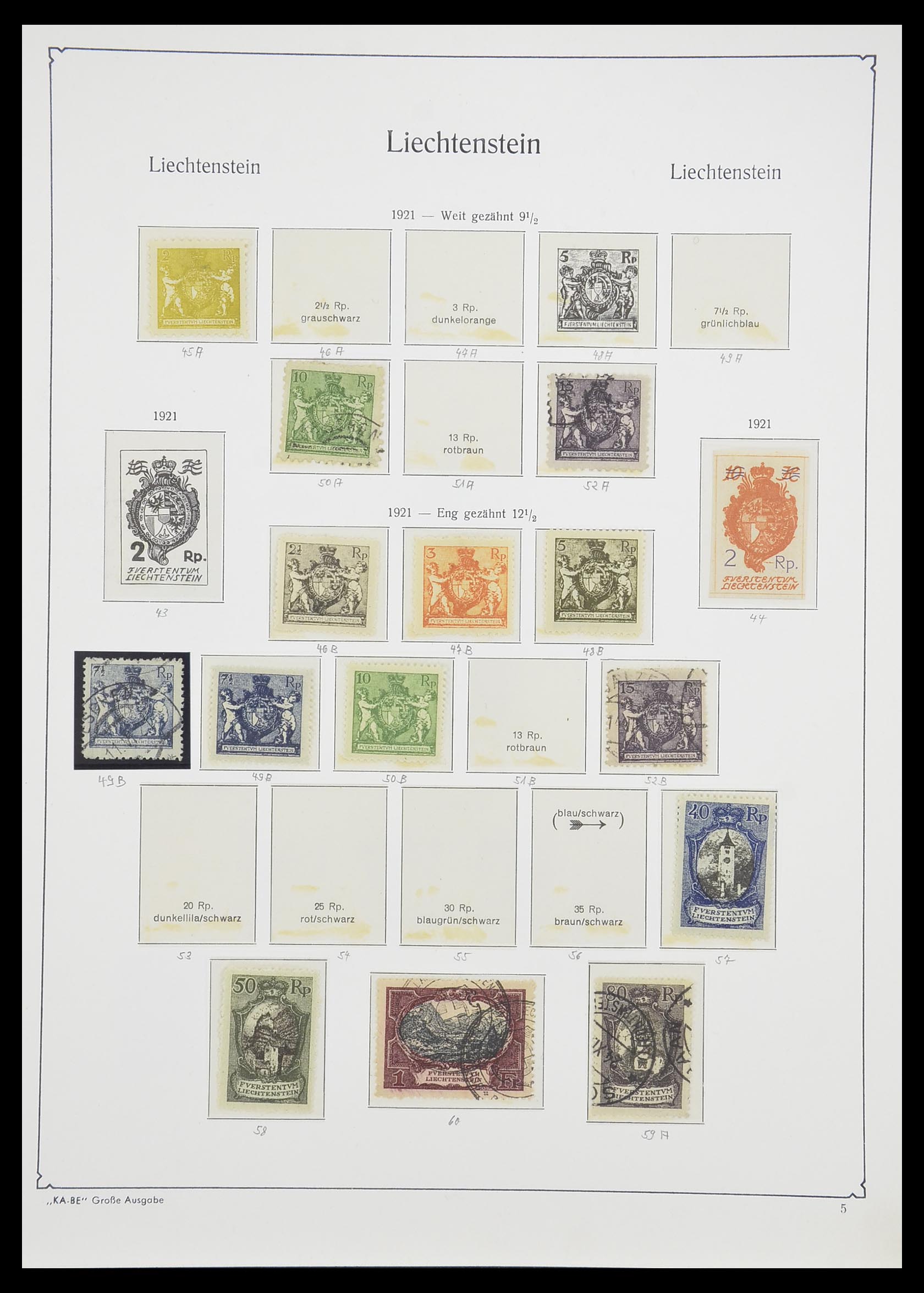 33493 008 - Stamp collection 33493 Liechtenstein 1912-2008.