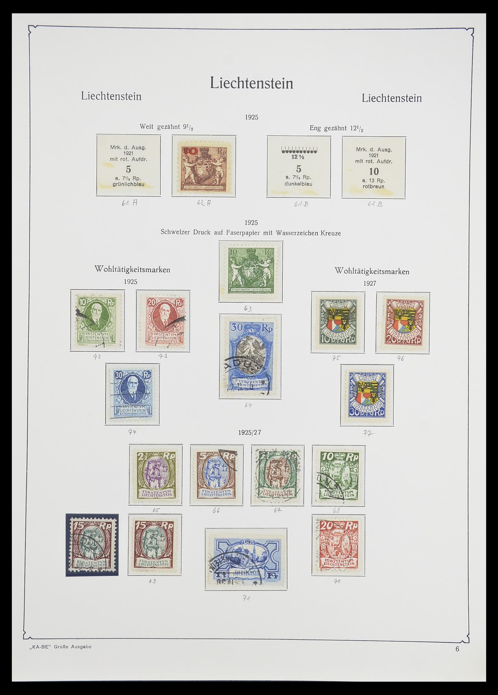 33493 009 - Stamp collection 33493 Liechtenstein 1912-2008.
