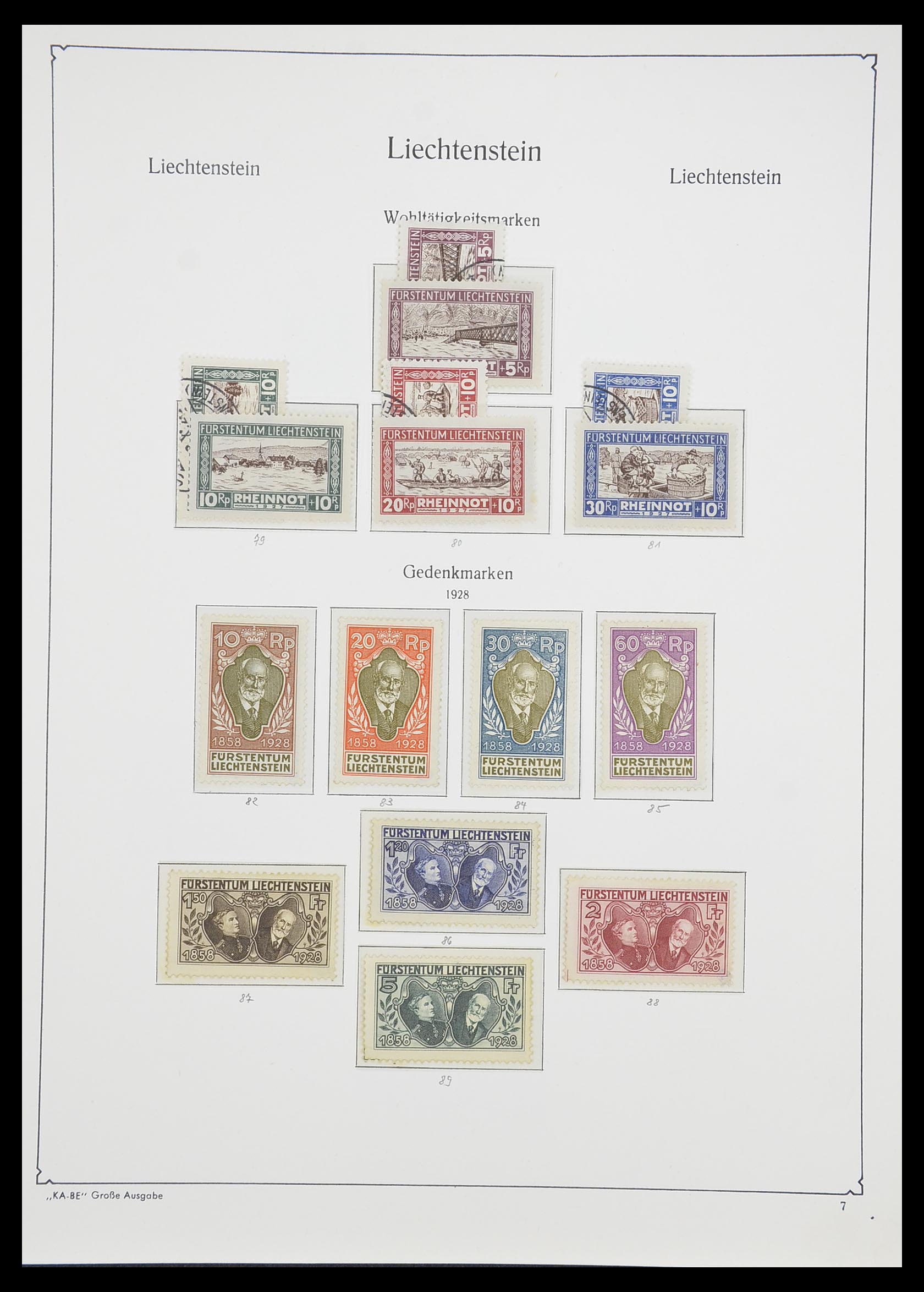33493 010 - Postzegelverzameling 33493 Liechtenstein 1912-2008.