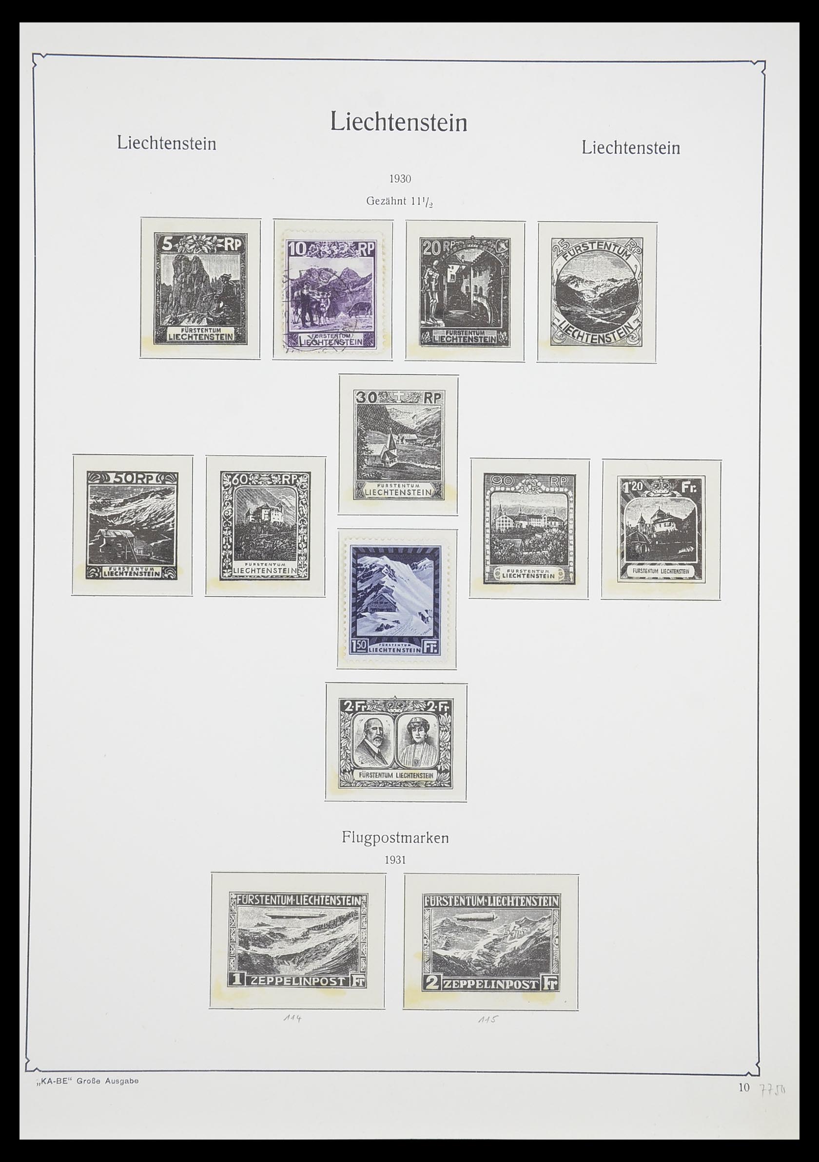 33493 013 - Stamp collection 33493 Liechtenstein 1912-2008.