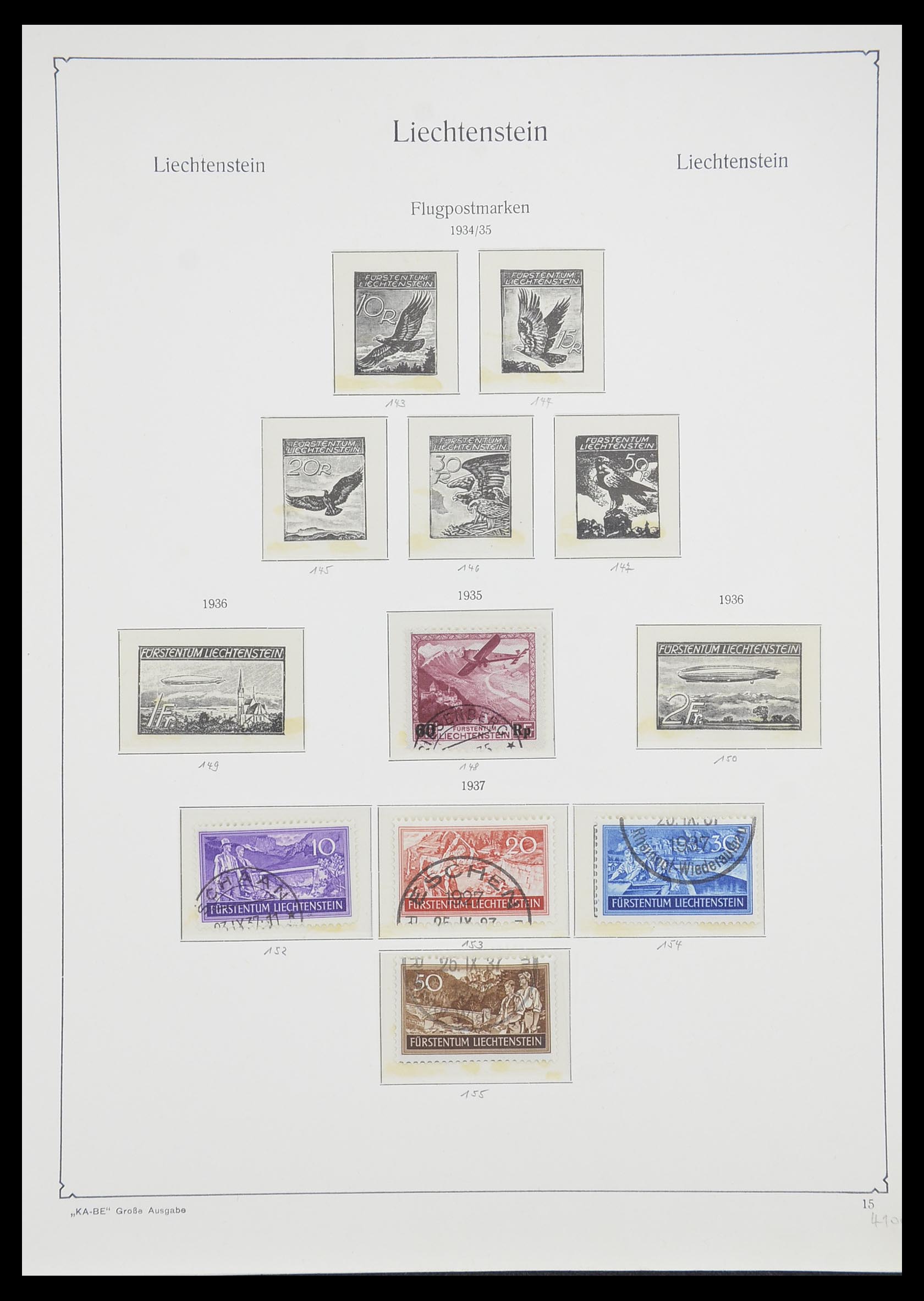 33493 017 - Stamp collection 33493 Liechtenstein 1912-2008.