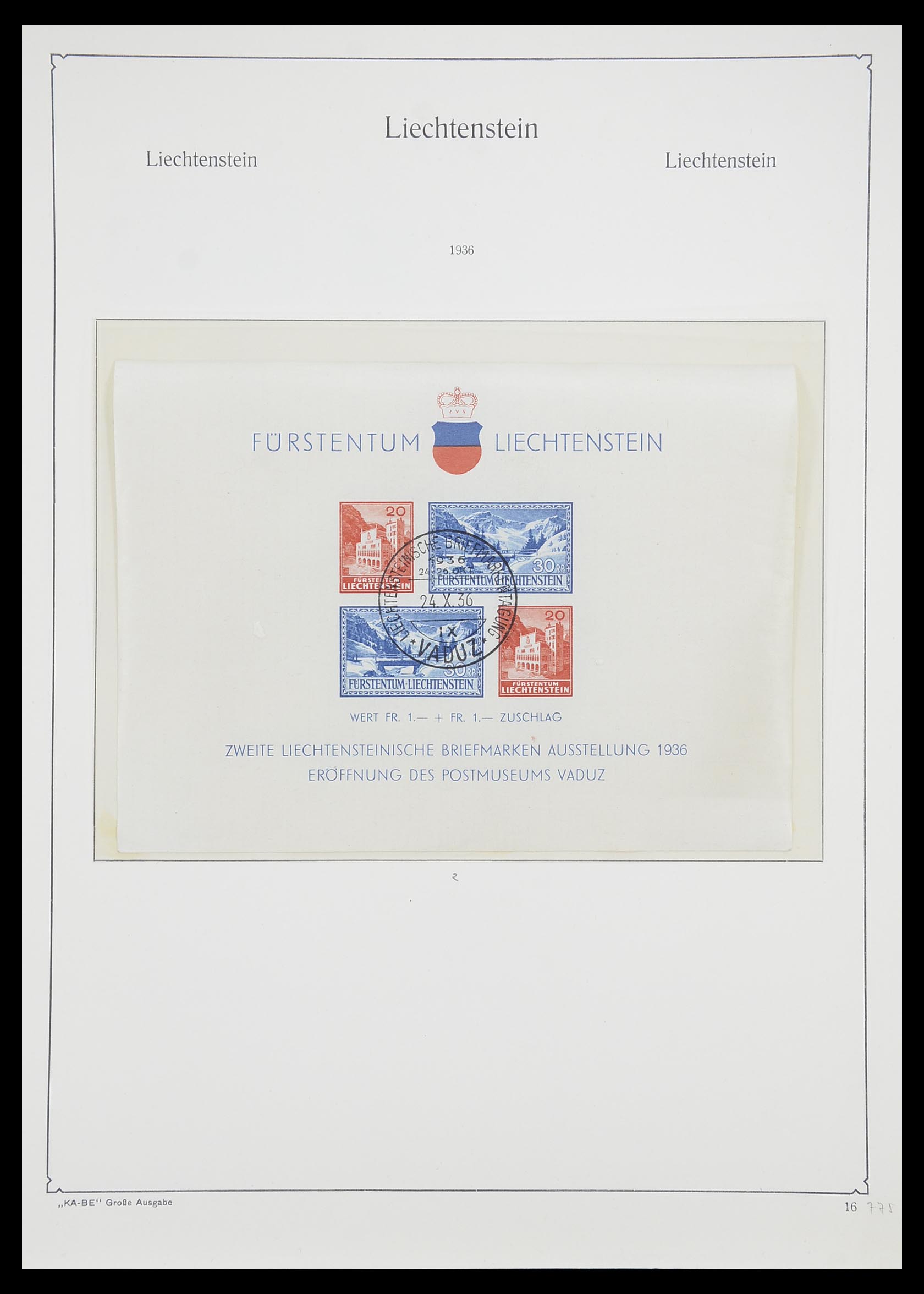 33493 018 - Stamp collection 33493 Liechtenstein 1912-2008.